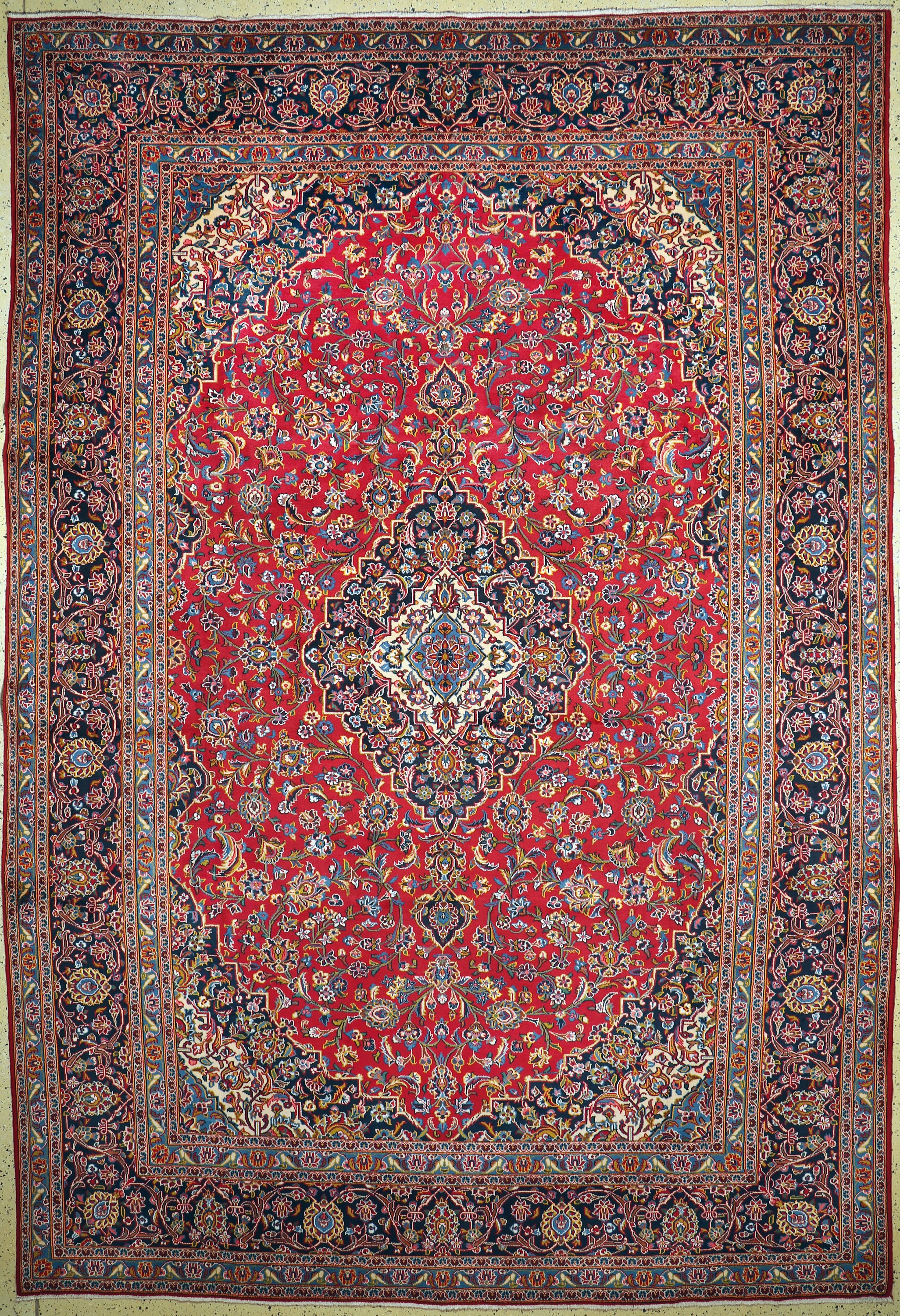 Keschan, Persien, Ende 20.Jhd, Wolle auf Baumwolle, ca. 430 x 295 cm, EHZ: 2