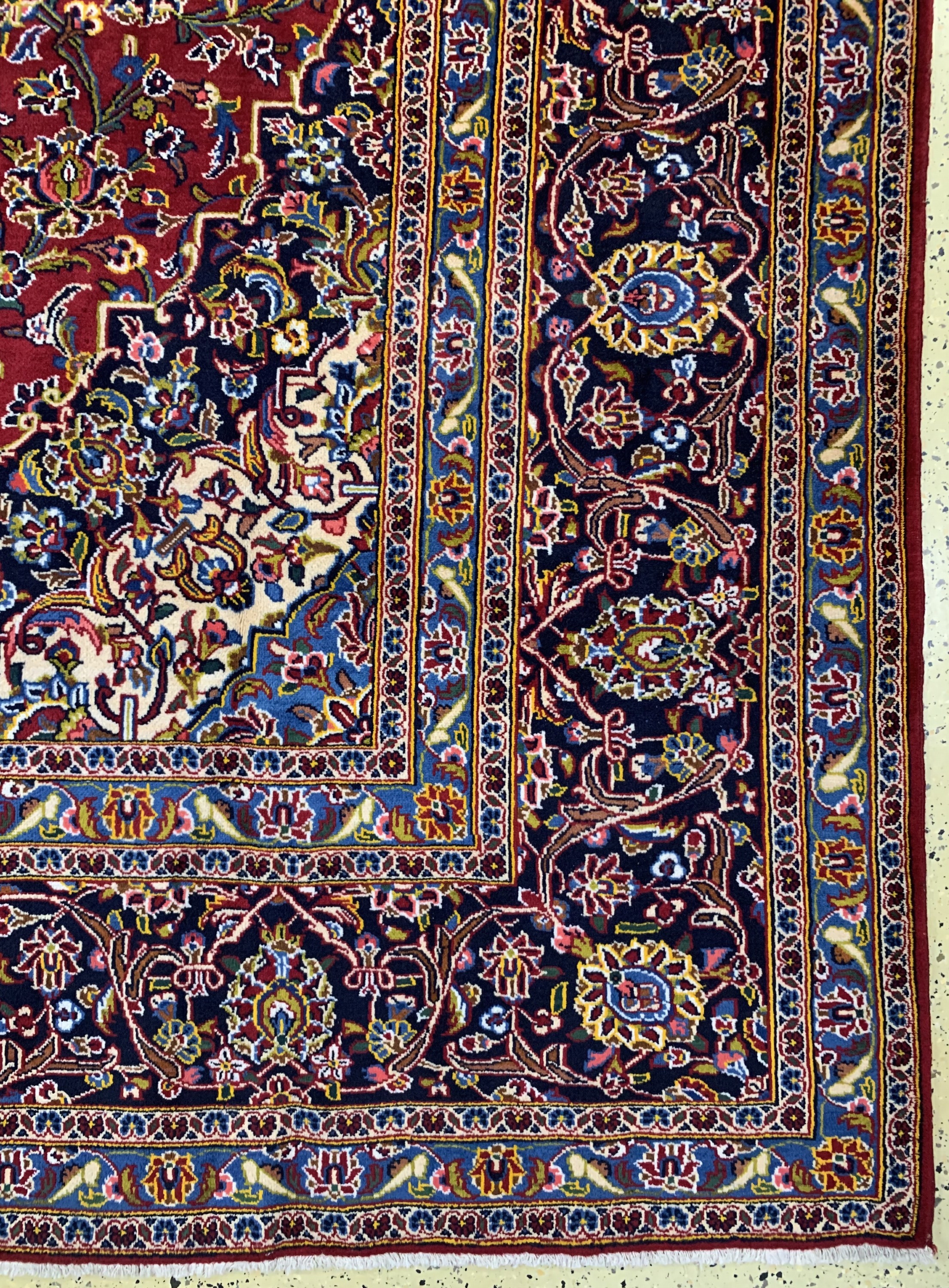 Detail a: Keschan, Persien, Ende 20.Jhd, Wolle auf Baumwolle, ca. 430 x 295 cm, EHZ: 2