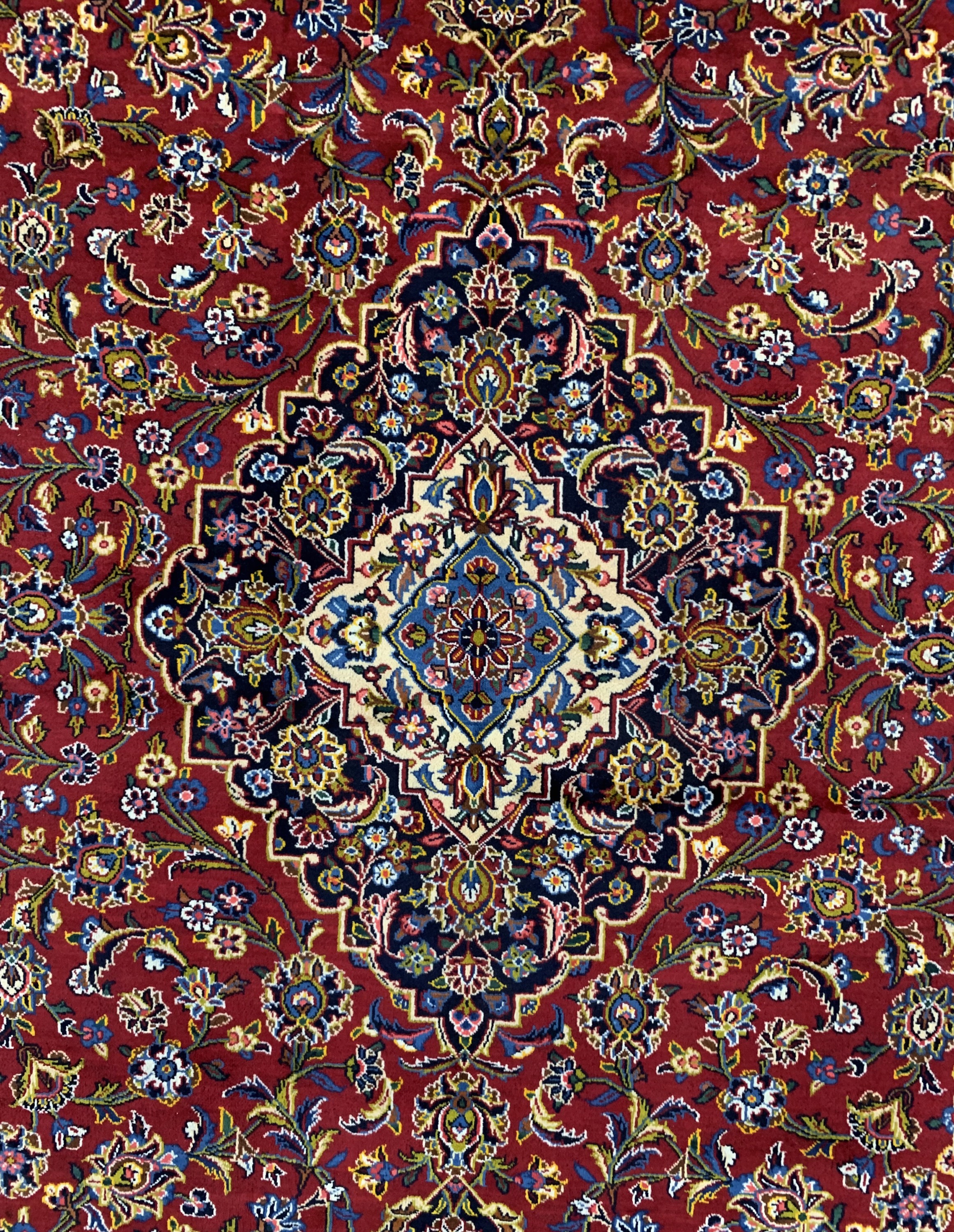 Detail e: Keschan, Persien, Ende 20.Jhd, Wolle auf Baumwolle, ca. 430 x 295 cm, EHZ: 2