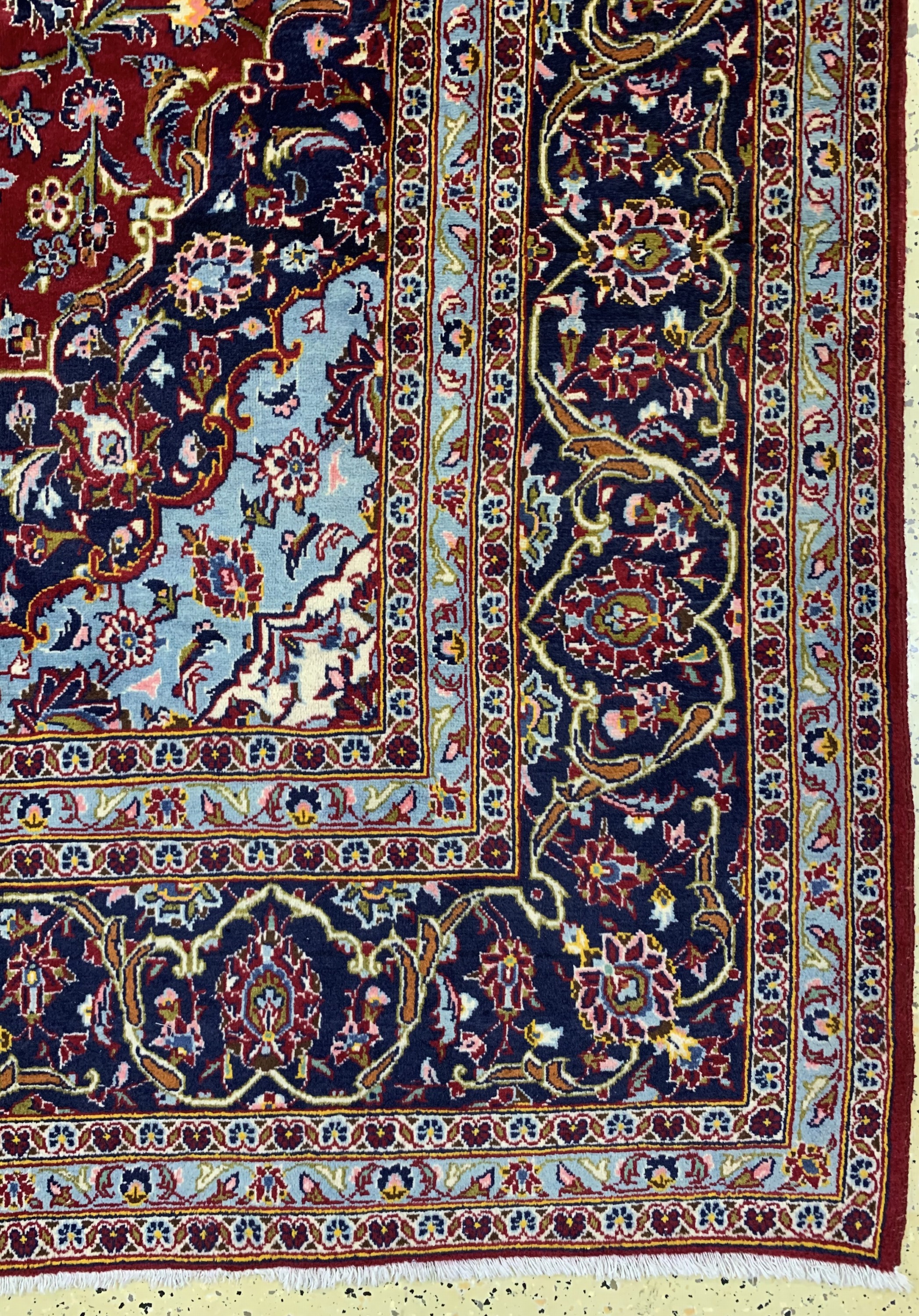 Detail a: Keschan, Persien, Ende 20.Jhd, Wolle auf Baumwolle, ca. 400 x 250 cm, EHZ: 2