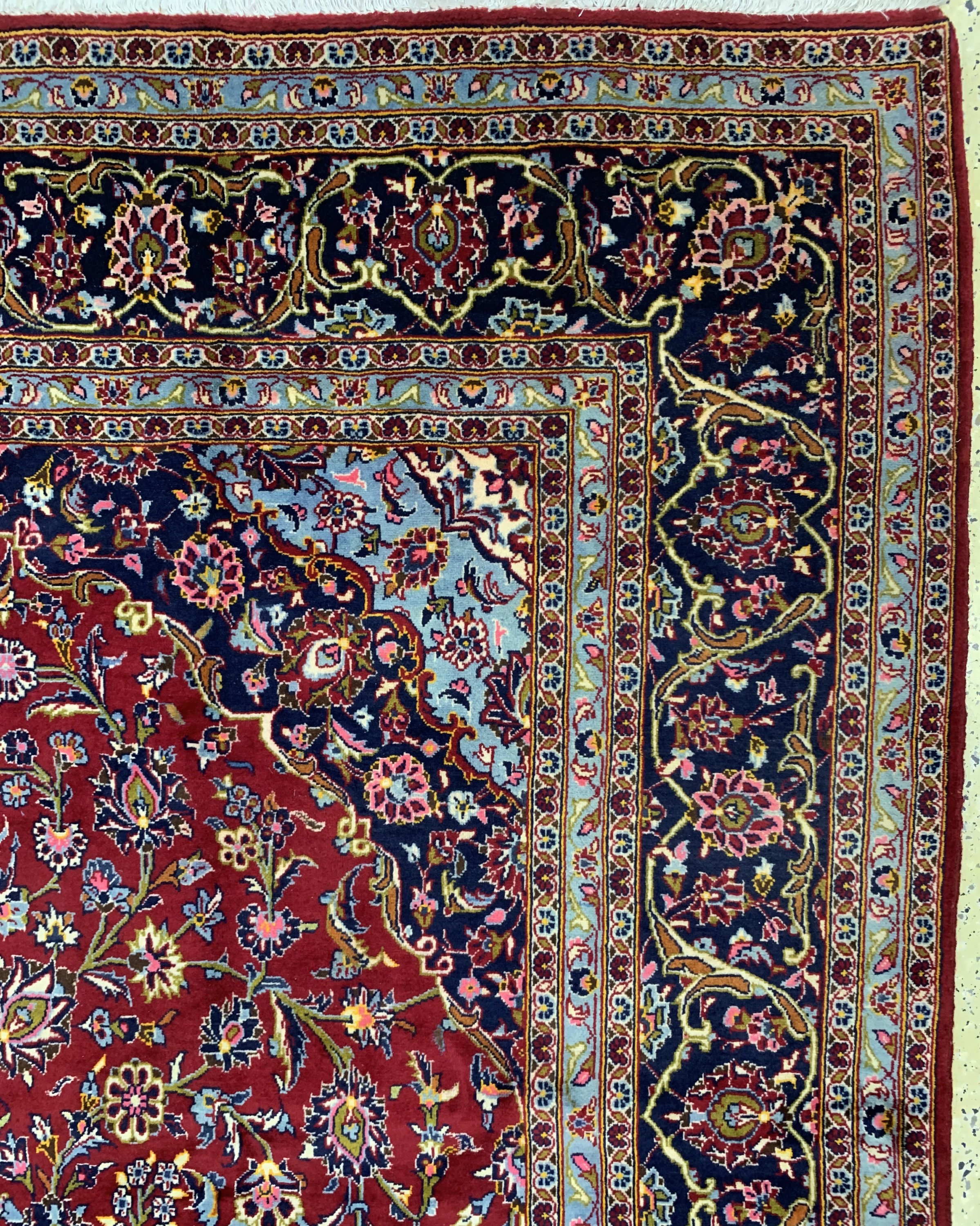 Detail c: Keschan, Persien, Ende 20.Jhd, Wolle auf Baumwolle, ca. 400 x 250 cm, EHZ: 2