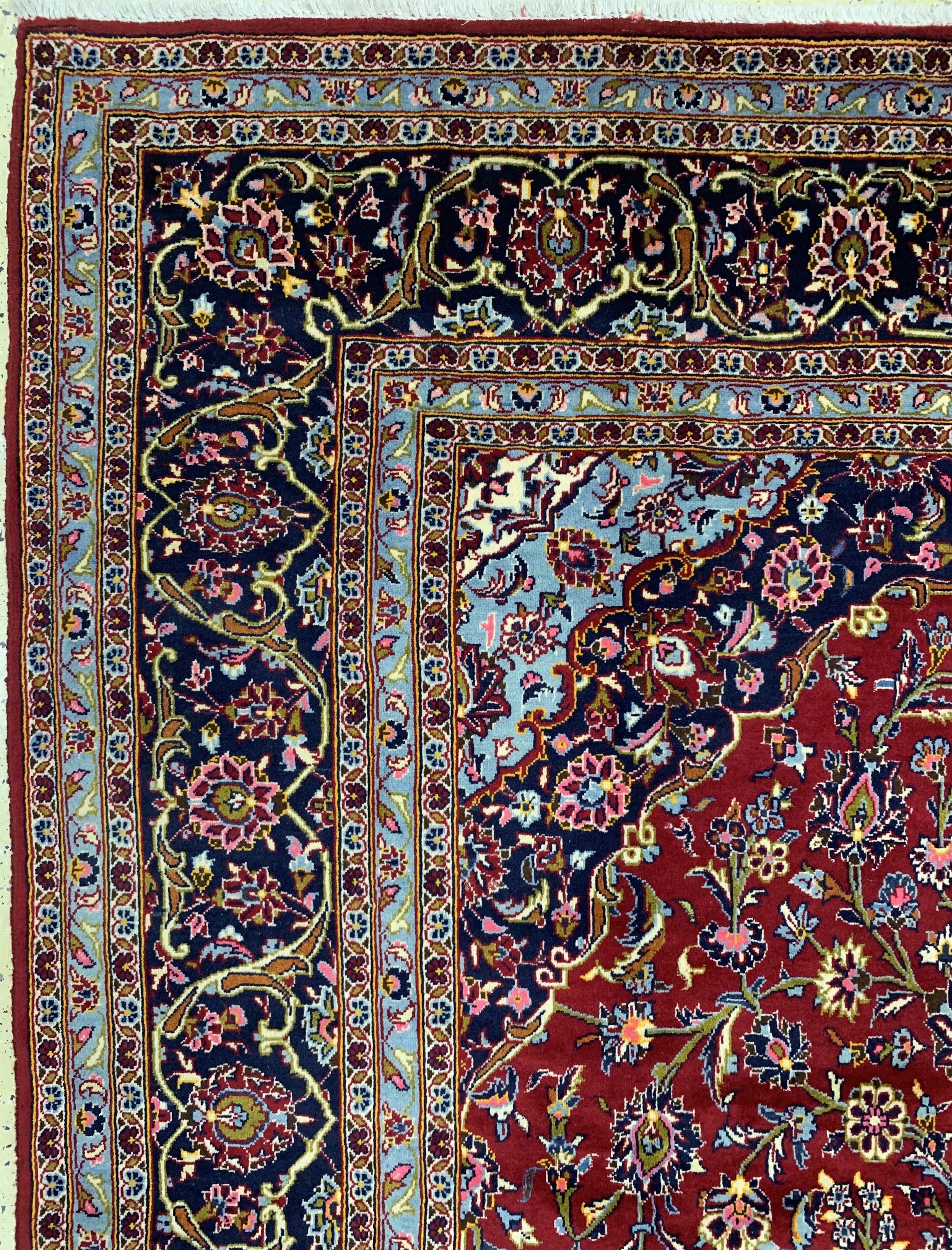 Detail d: Keschan, Persien, Ende 20.Jhd, Wolle auf Baumwolle, ca. 400 x 250 cm, EHZ: 2