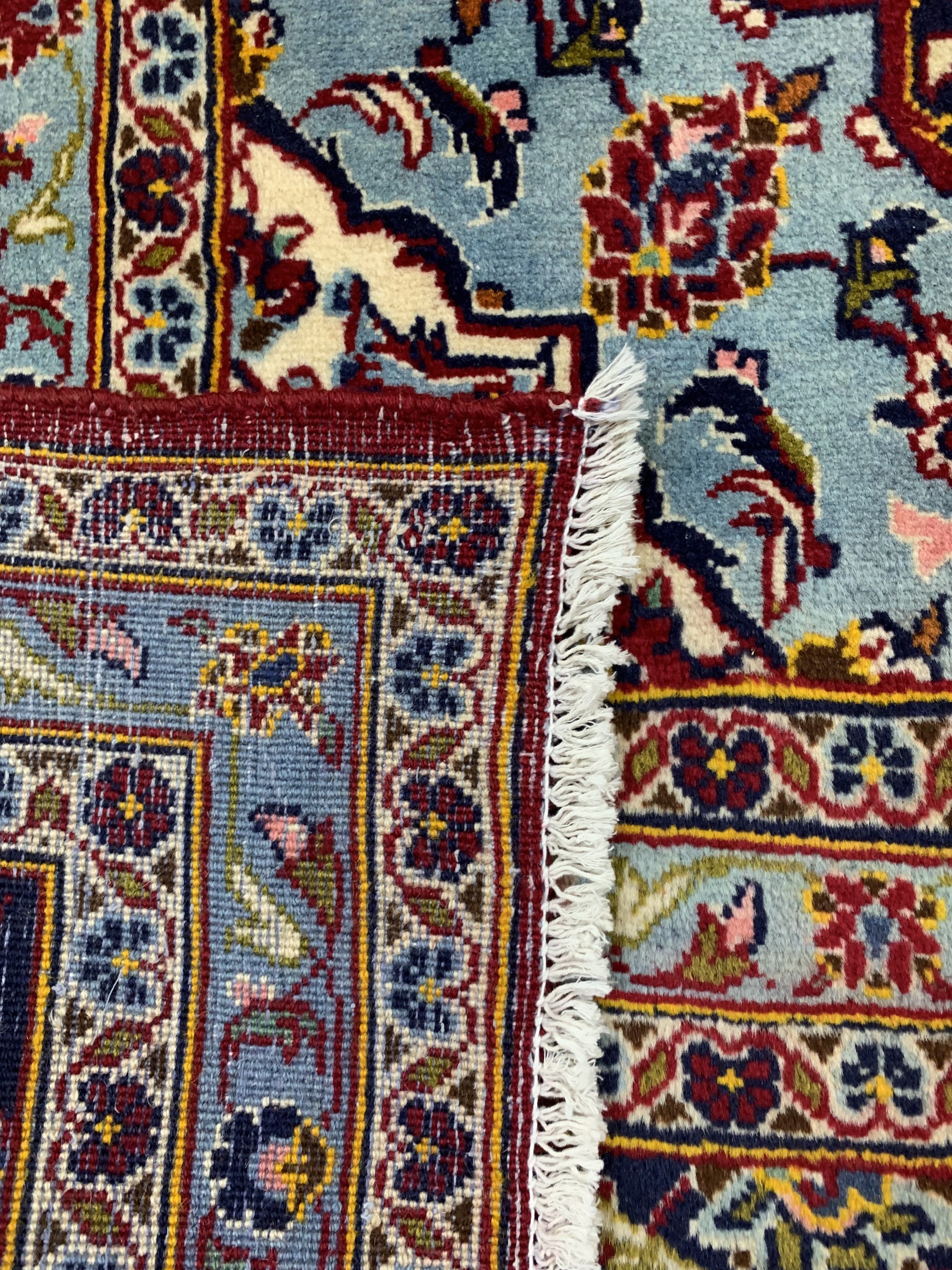 Detail f: Keschan, Persien, Ende 20.Jhd, Wolle auf Baumwolle, ca. 400 x 250 cm, EHZ: 2
