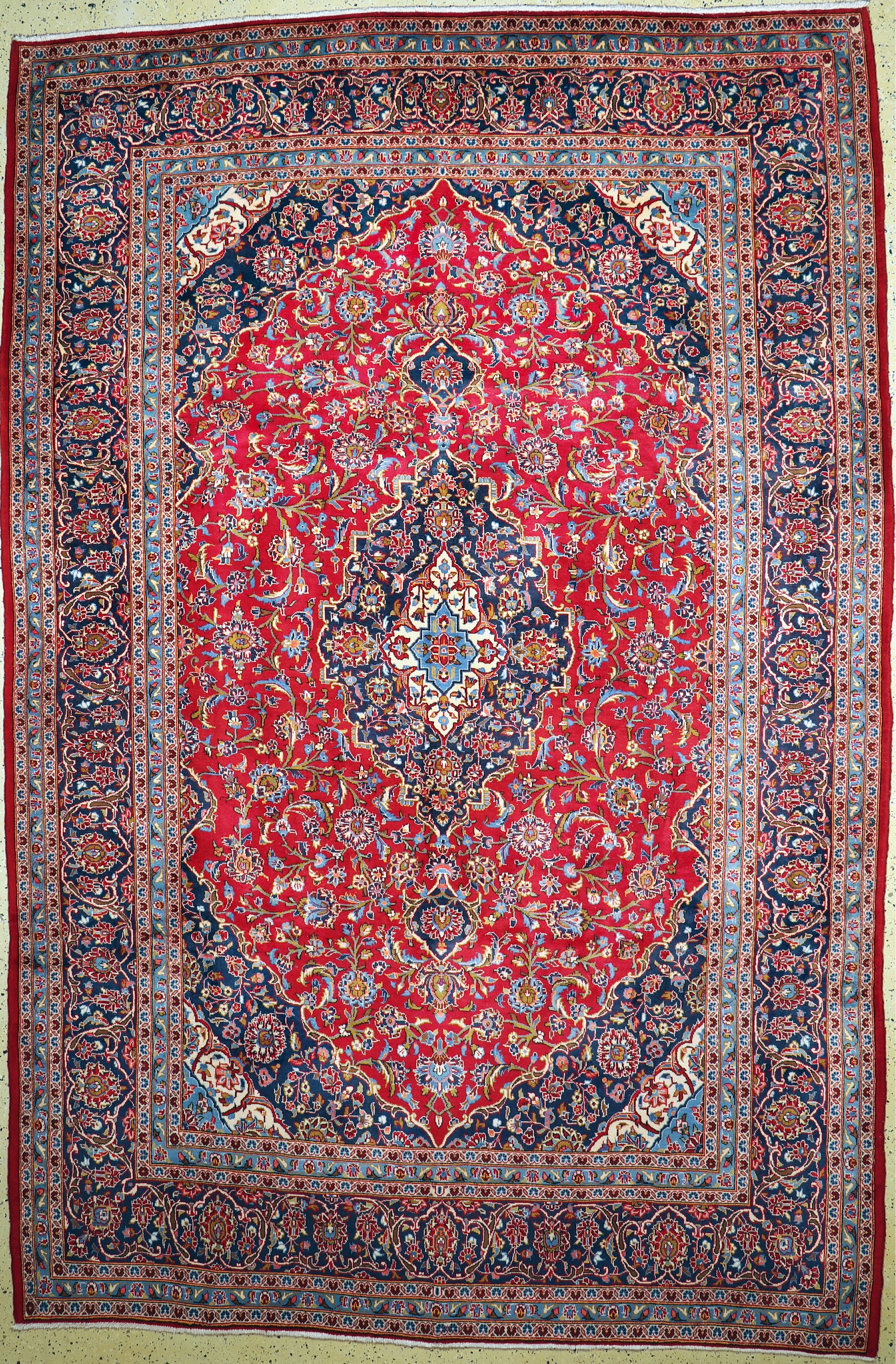 Keschan, Persien, Ende 20.Jhd, Wolle auf Baumwolle, ca. 390 x 257 cm, EHZ: 2