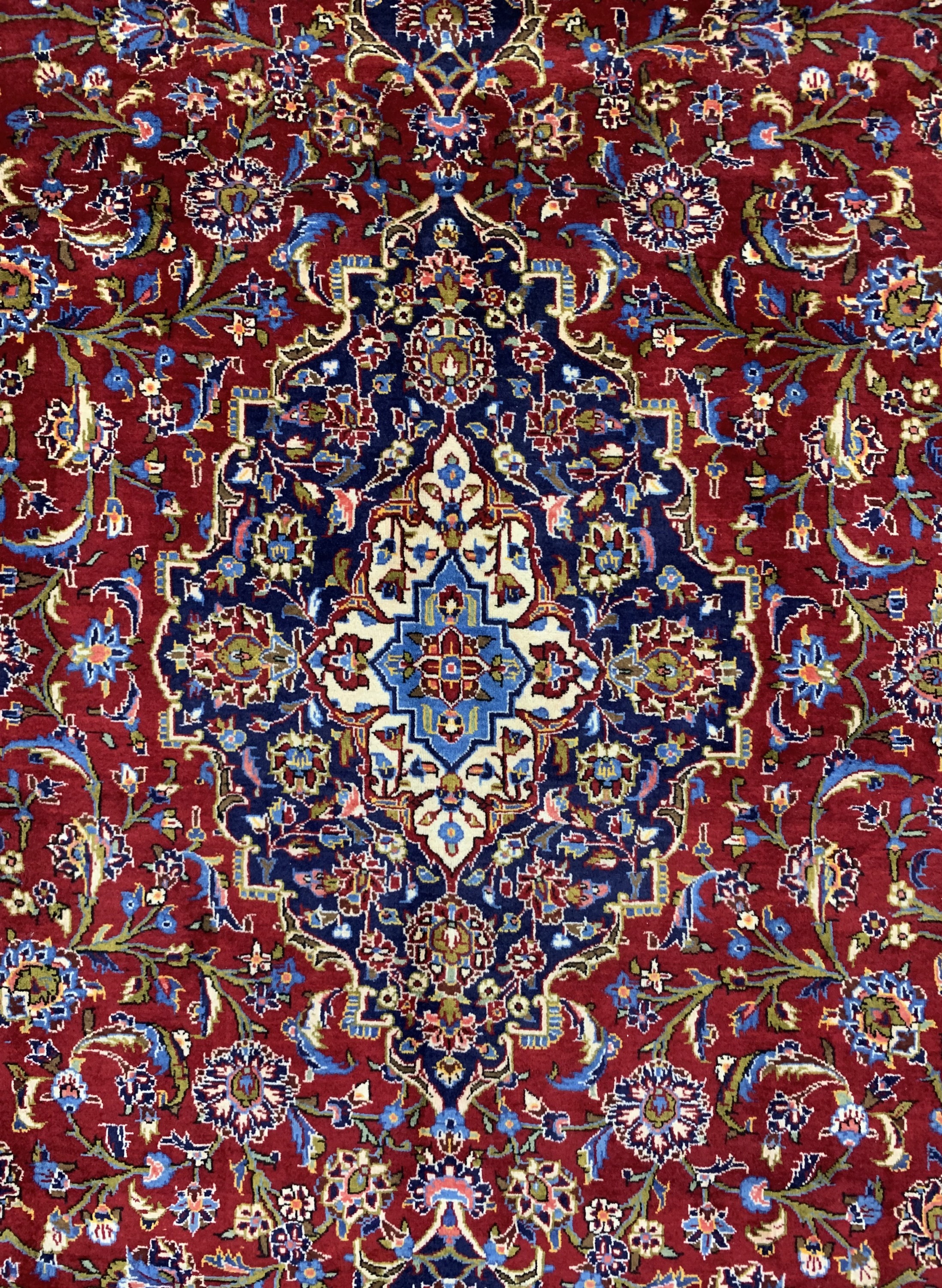 Detail b: Keschan, Persien, Ende 20.Jhd, Wolle auf Baumwolle, ca. 390 x 257 cm, EHZ: 2