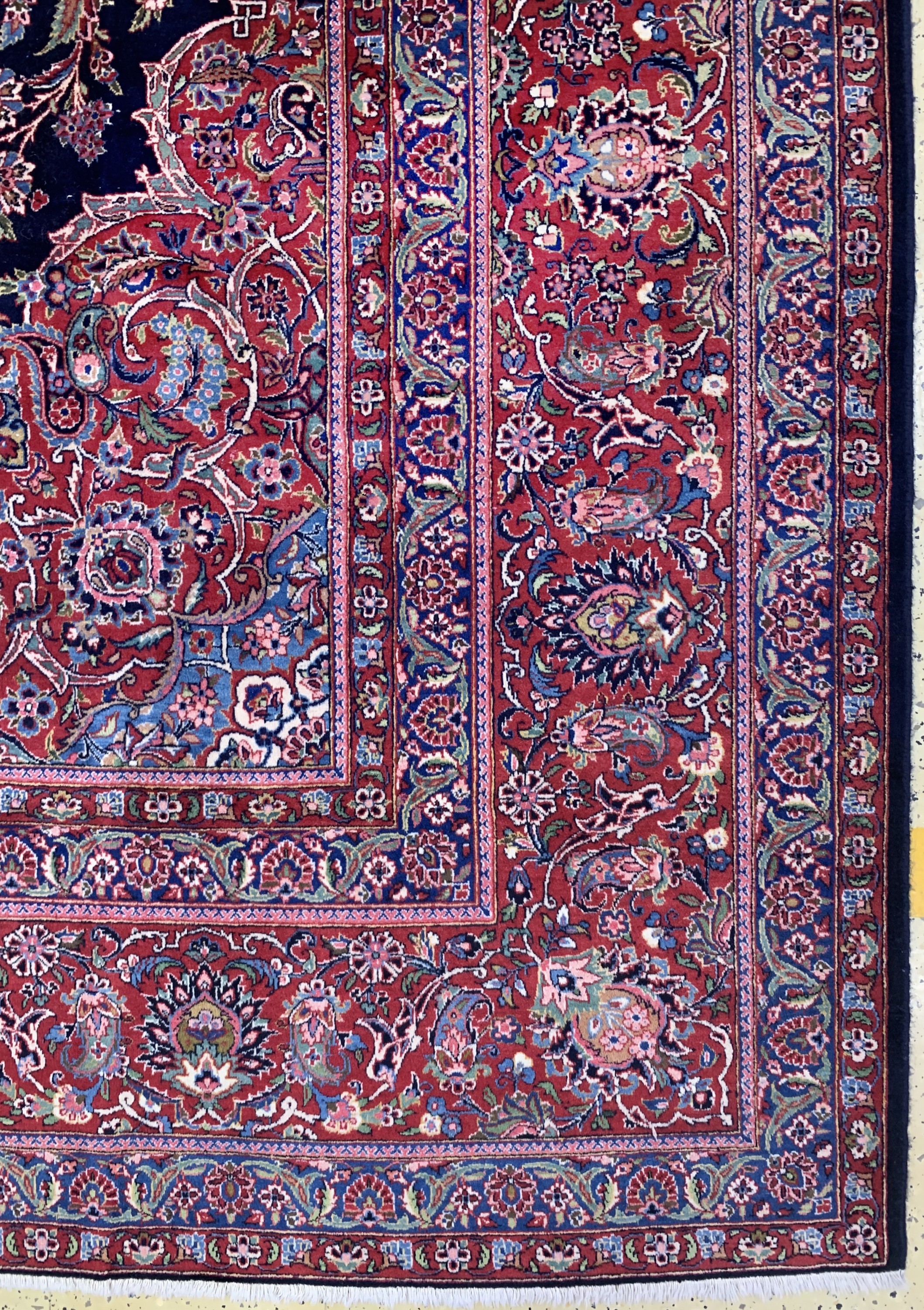 Detail a: Keschan Kork fein, Persien, Mitte 20.Jhd, Korkwolle auf Baumwolle, ca. 500 x 375 cm, EHZ: 2