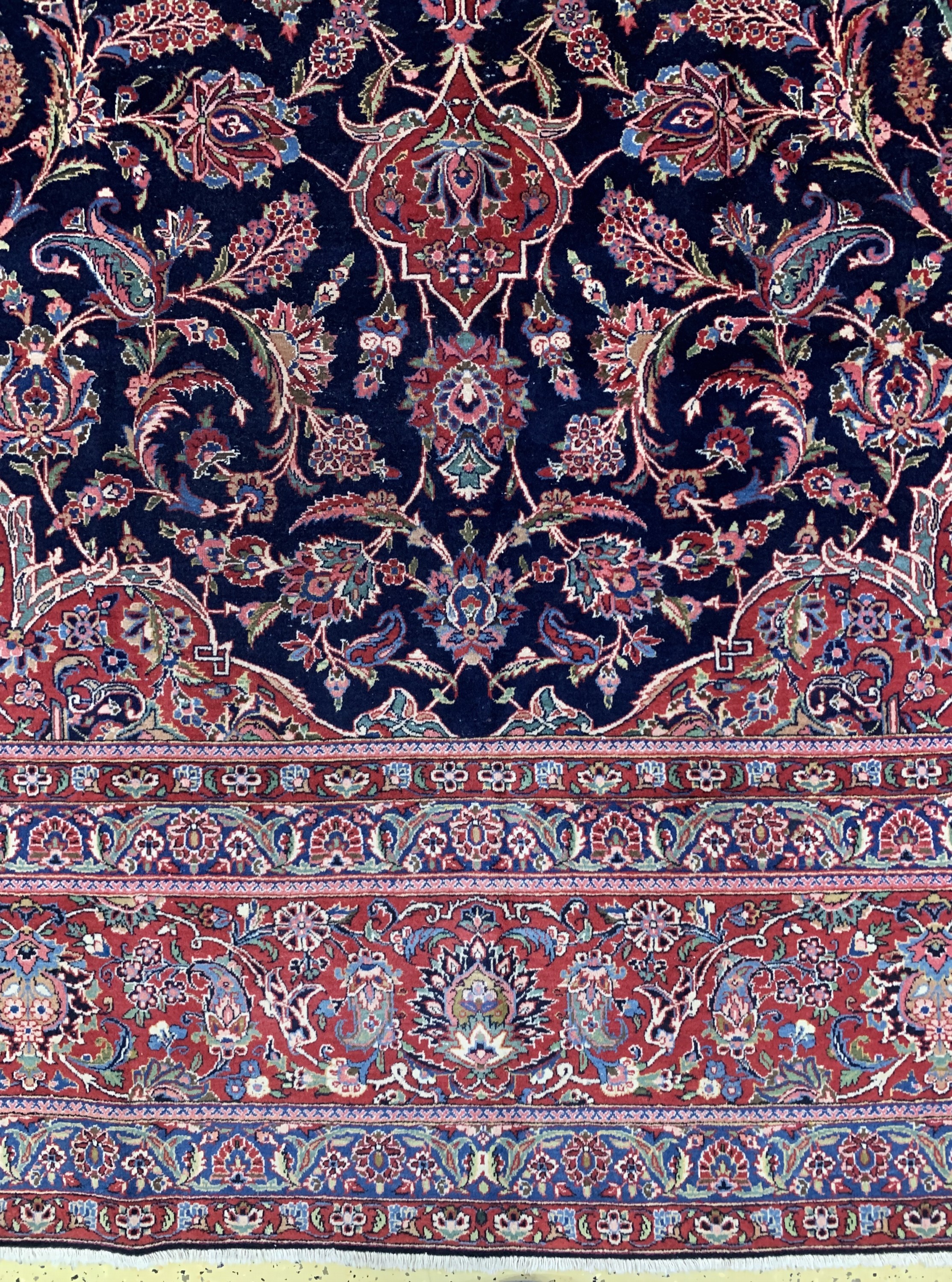 Detail b: Keschan Kork fein, Persien, Mitte 20.Jhd, Korkwolle auf Baumwolle, ca. 500 x 375 cm, EHZ: 2