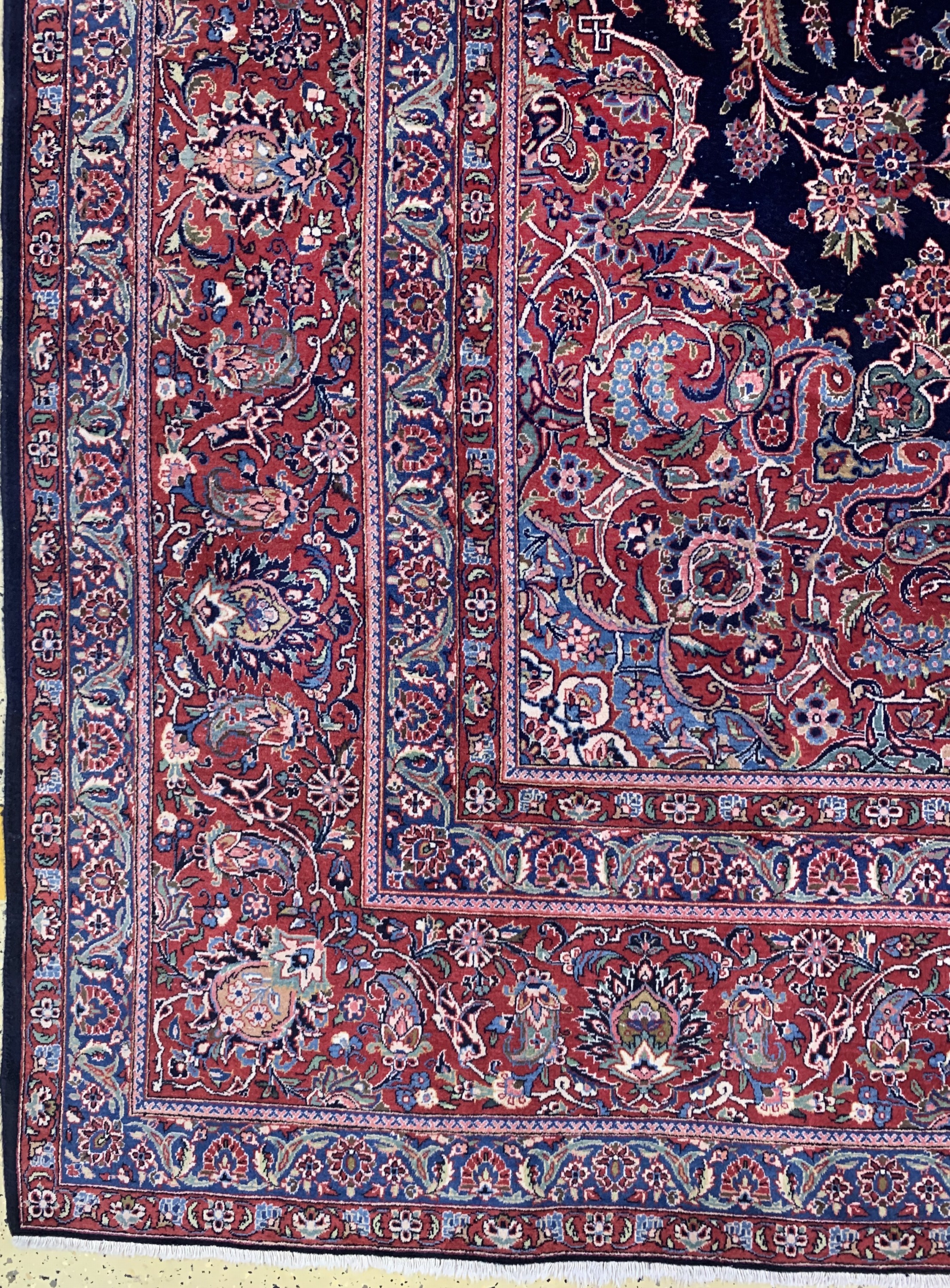 Detail c: Keschan Kork fein, Persien, Mitte 20.Jhd, Korkwolle auf Baumwolle, ca. 500 x 375 cm, EHZ: 2