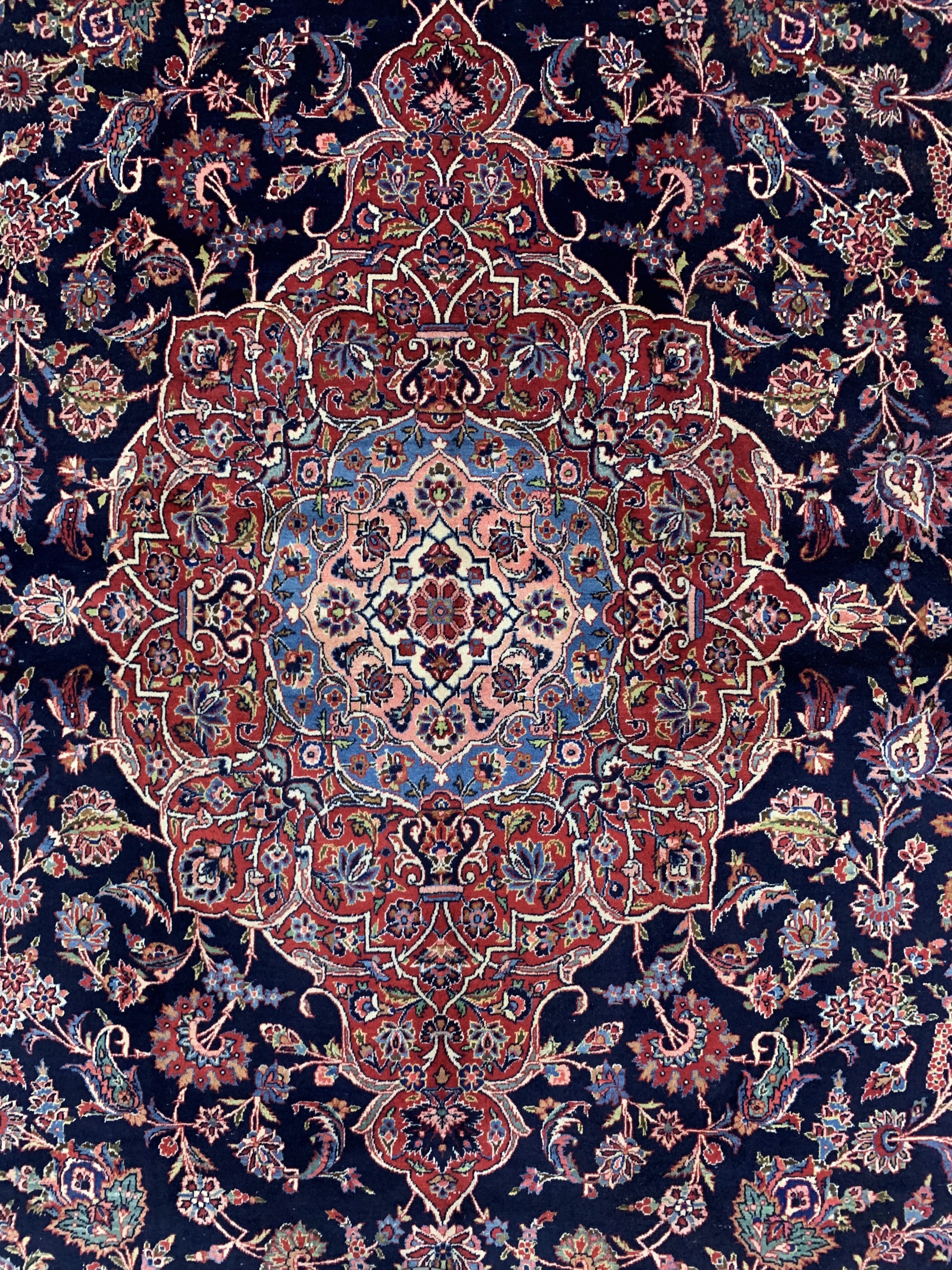 Detail d: Keschan Kork fein, Persien, Mitte 20.Jhd, Korkwolle auf Baumwolle, ca. 500 x 375 cm, EHZ: 2