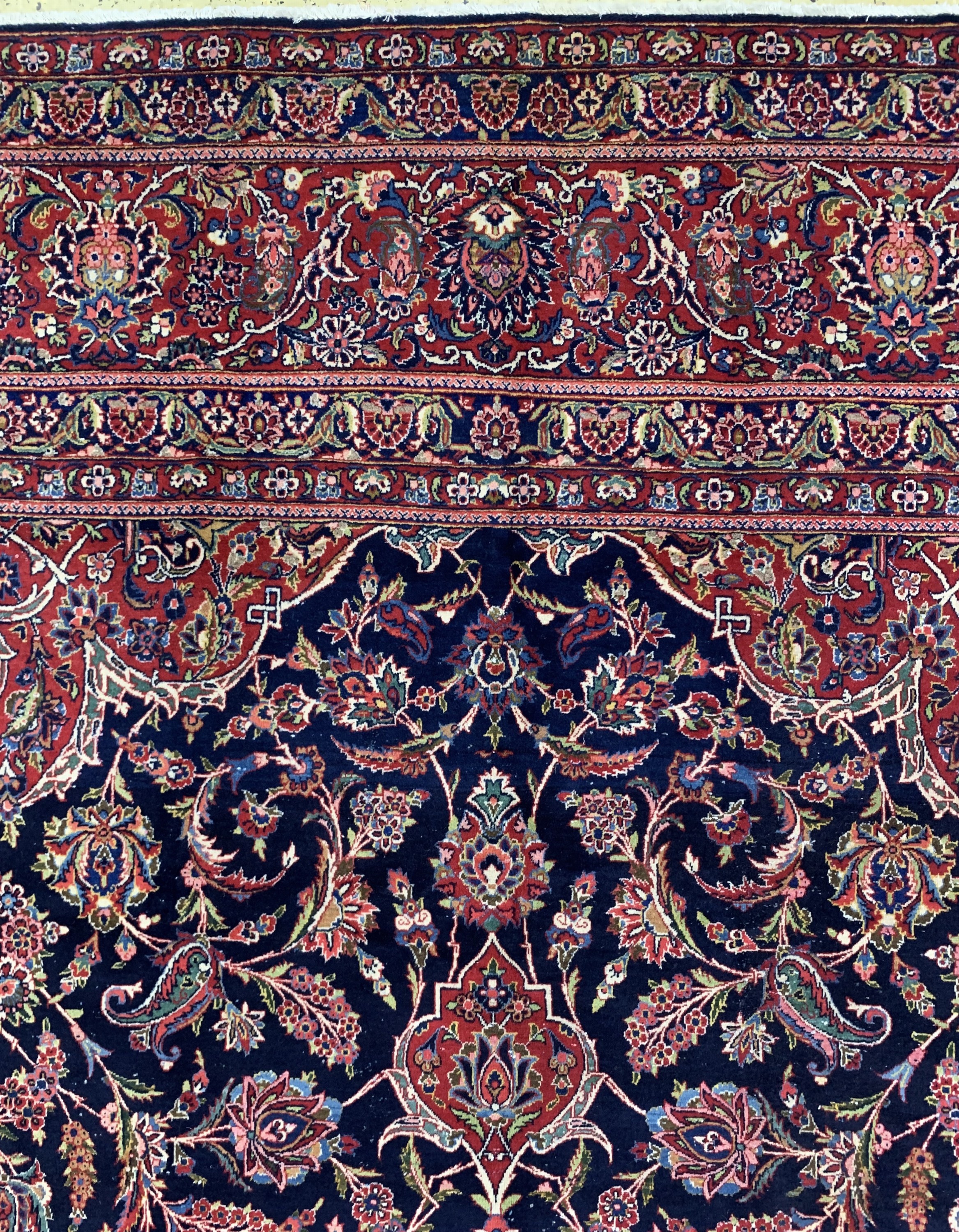 Detail f: Keschan Kork fein, Persien, Mitte 20.Jhd, Korkwolle auf Baumwolle, ca. 500 x 375 cm, EHZ: 2