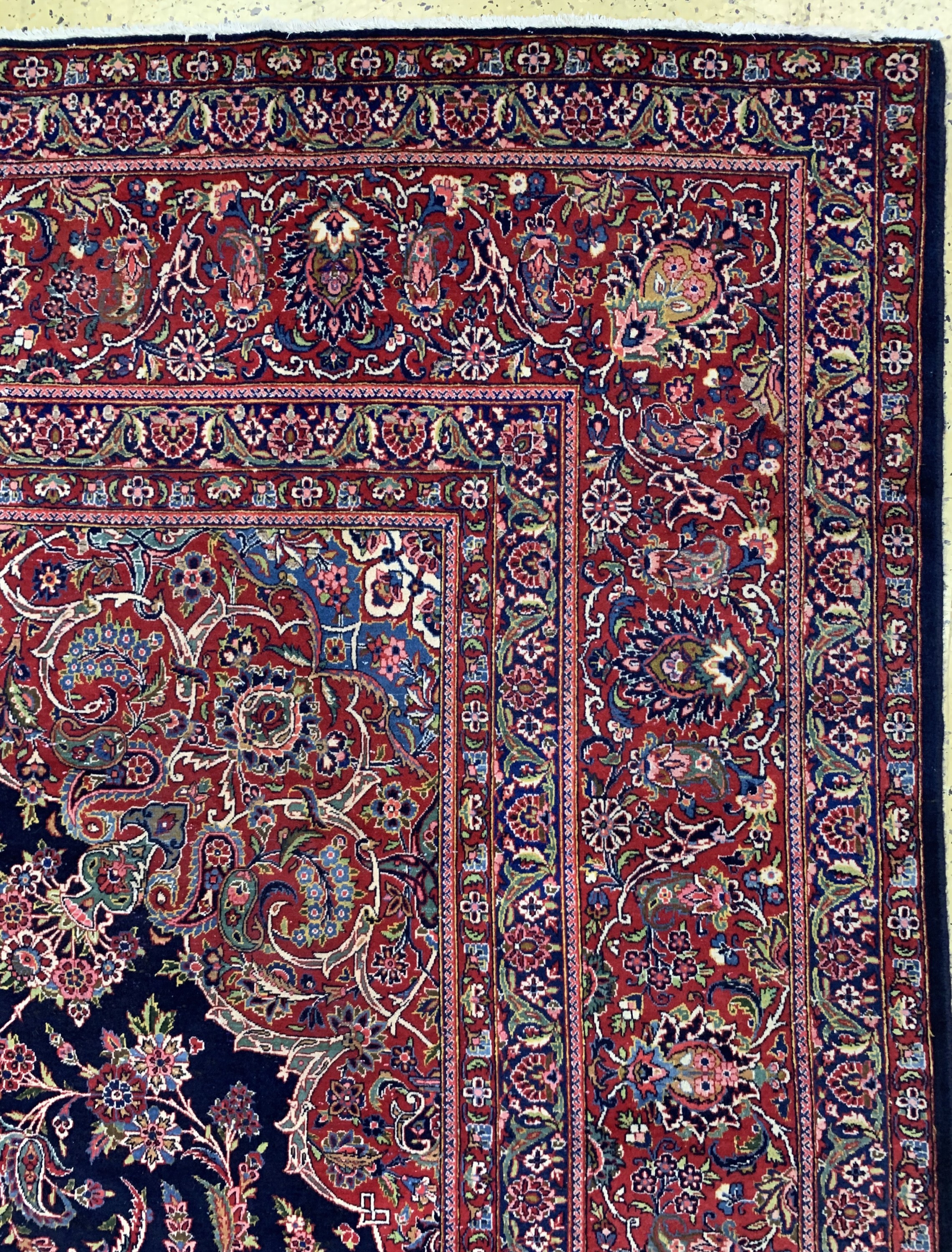 Detail g: Keschan Kork fein, Persien, Mitte 20.Jhd, Korkwolle auf Baumwolle, ca. 500 x 375 cm, EHZ: 2
