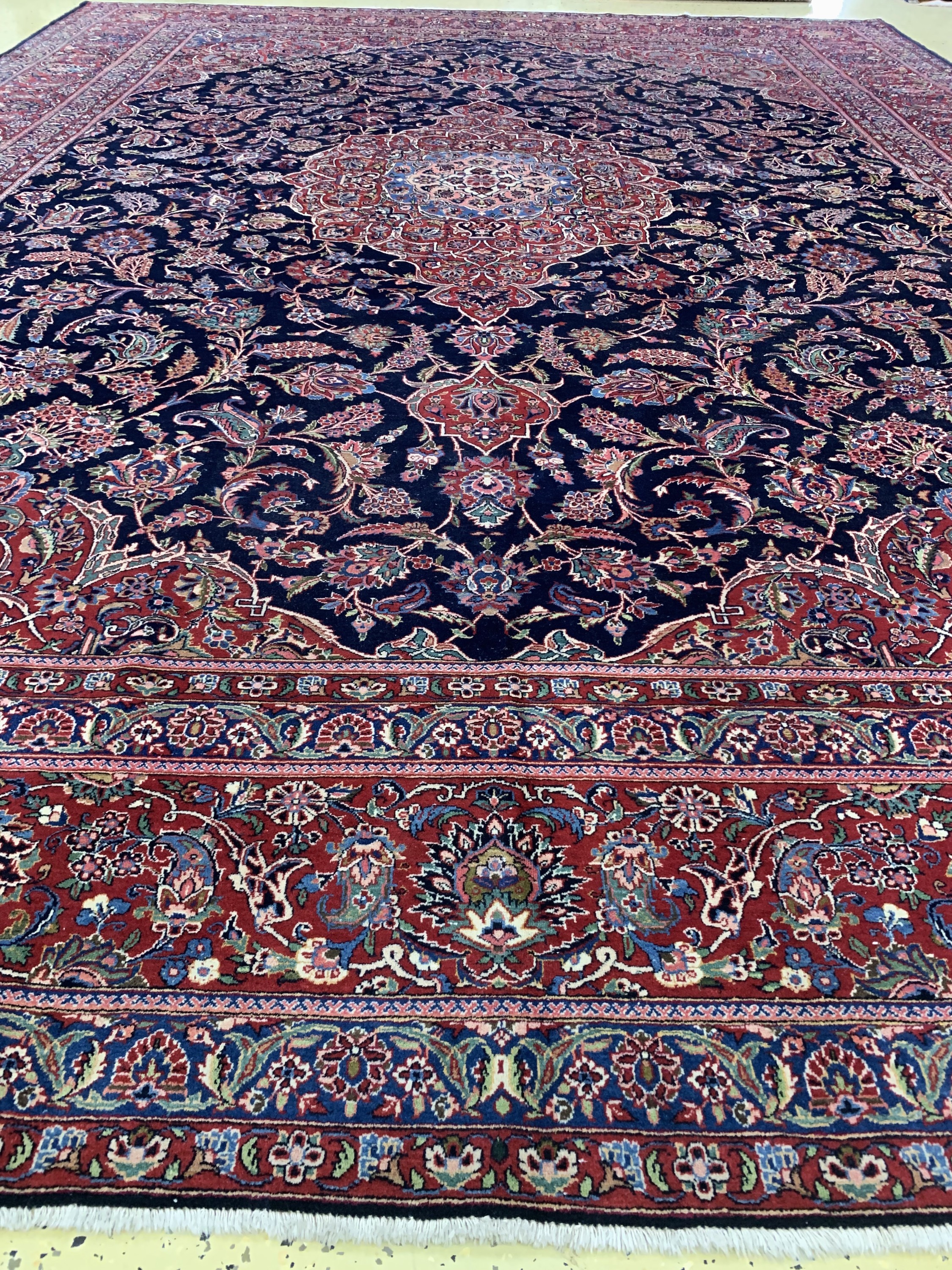 Detail h: Keschan Kork fein, Persien, Mitte 20.Jhd, Korkwolle auf Baumwolle, ca. 500 x 375 cm, EHZ: 2