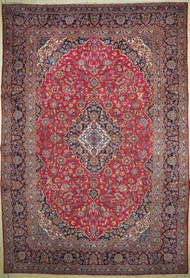 Image Kashan, Persia, late 20th century, wool on cotton, approx. 430 x 295 cm, condition: 2. ...