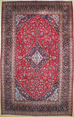 Image Kashan, Persia, late 20th century, wool on cotton, approx. 400 x 250 cm, condition: 2. ...