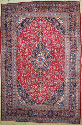 Image Kashan, Persia, late 20th century, wool on cotton, approx. 390 x 257 cm, condition: 2. ...