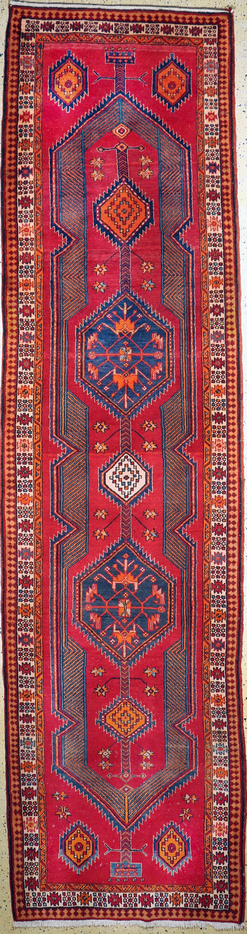 Meschgin alt, Persien, Mitte 20.Jhd, Wolle auf Baumwolle, ca. 415 x 108 cm, EHZ: 2