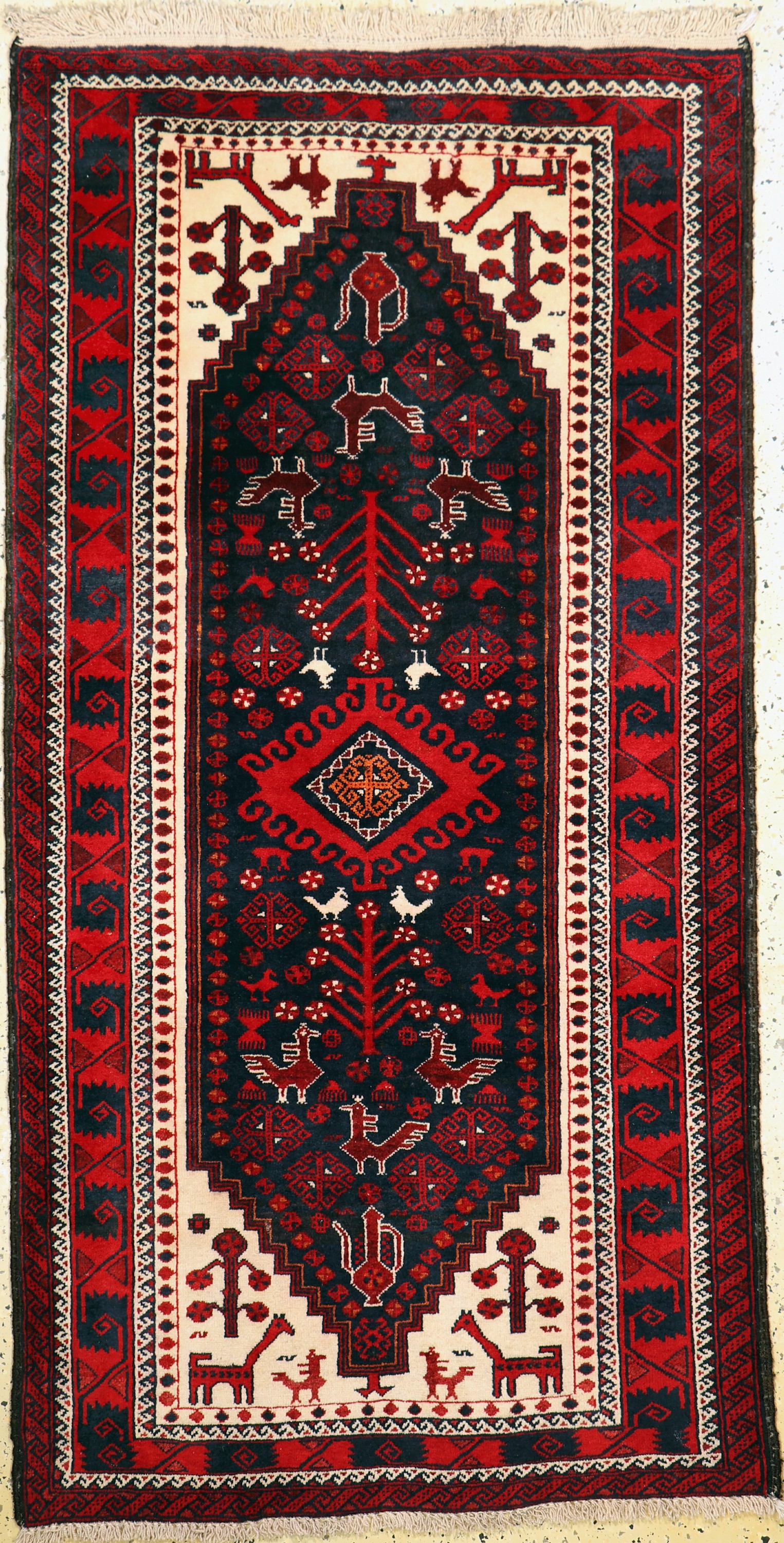 Belutsch, Persien, Mitte 20.Jhd, Wolle auf Wolle, ca. 210 x 110 cm, EHZ: 2