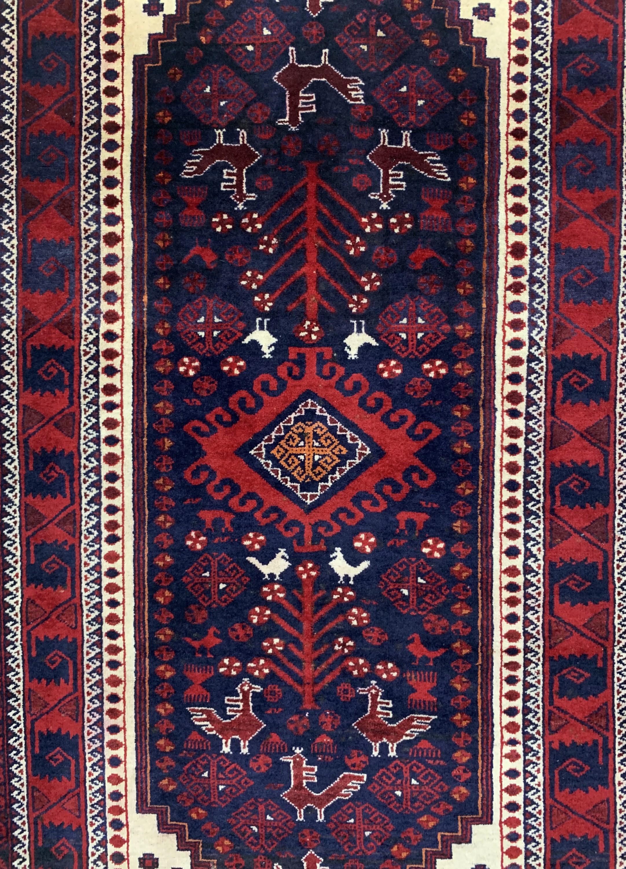 Detail b: Belutsch, Persien, Mitte 20.Jhd, Wolle auf Wolle, ca. 210 x 110 cm, EHZ: 2