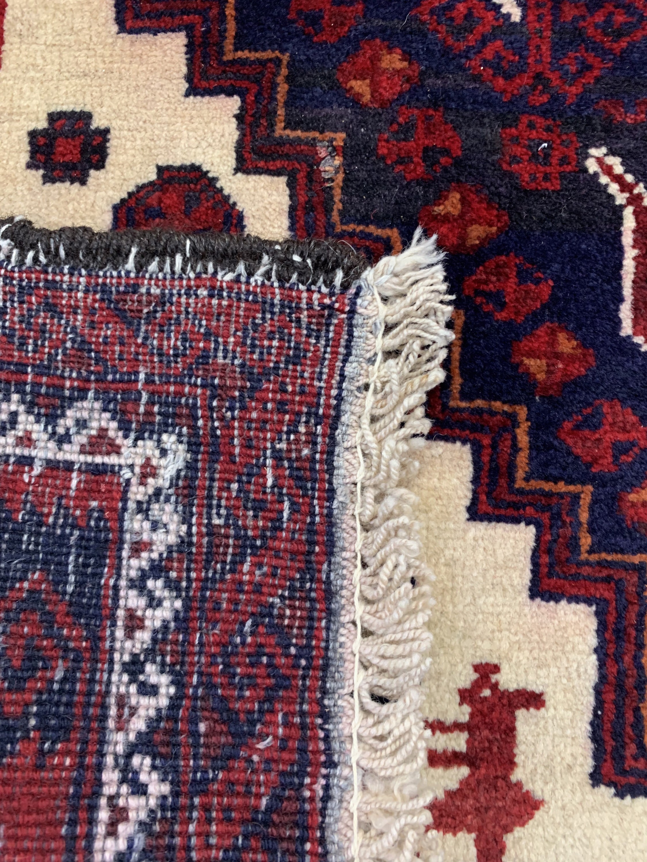 Detail e: Belutsch, Persien, Mitte 20.Jhd, Wolle auf Wolle, ca. 210 x 110 cm, EHZ: 2