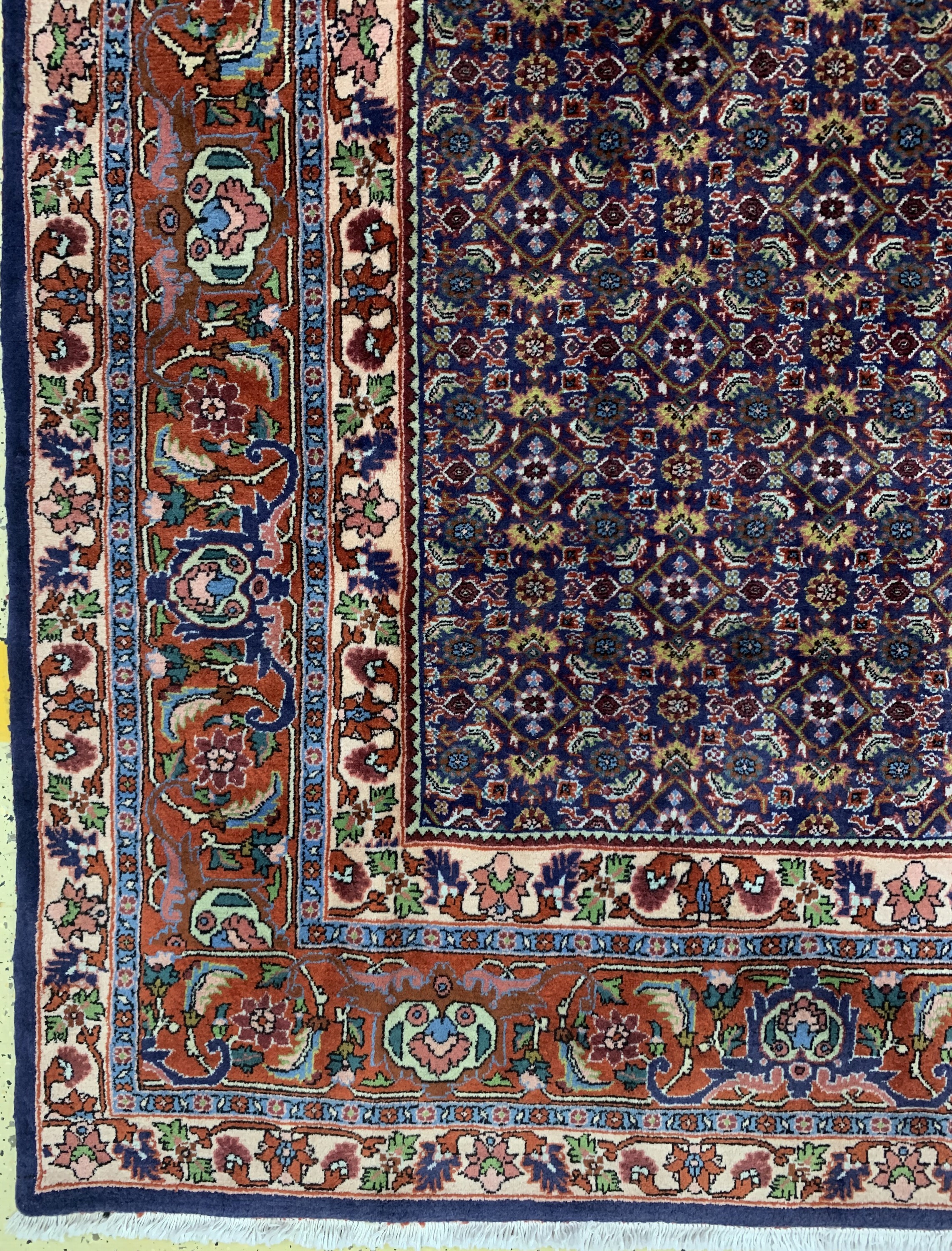 Detail b: Bidjar Kork alt, Persien, Anfang 20.Jhd, Korkwolle auf Baumwolle, ca. 440 x 340 cm, EHZ: 2