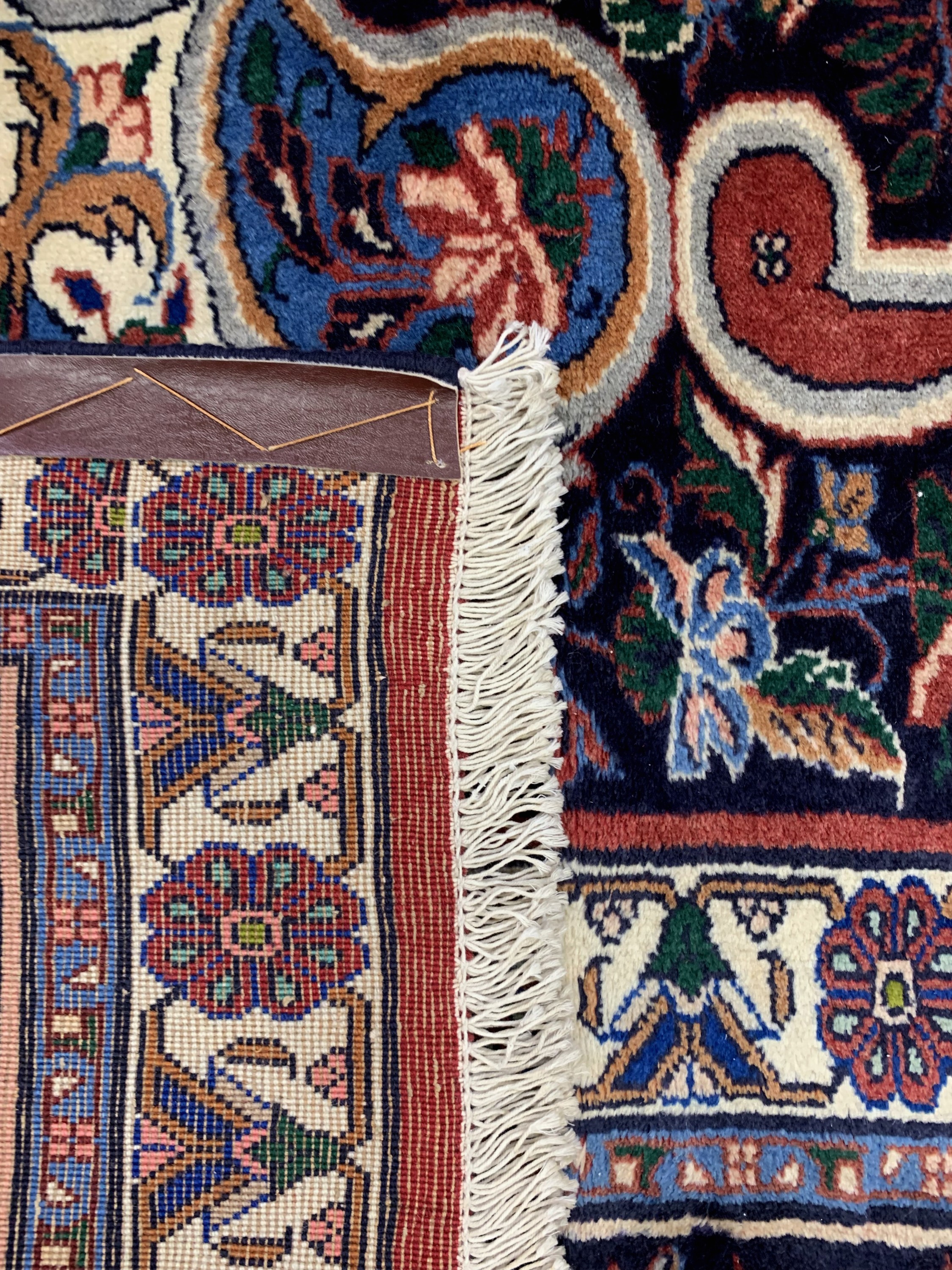 Detail h: Rosenbidjar fein alt, Persien, Anfang 20.Jhd, Korkwolle auf Baumwolle, ca. 440 x 315cm, EHZ: 2