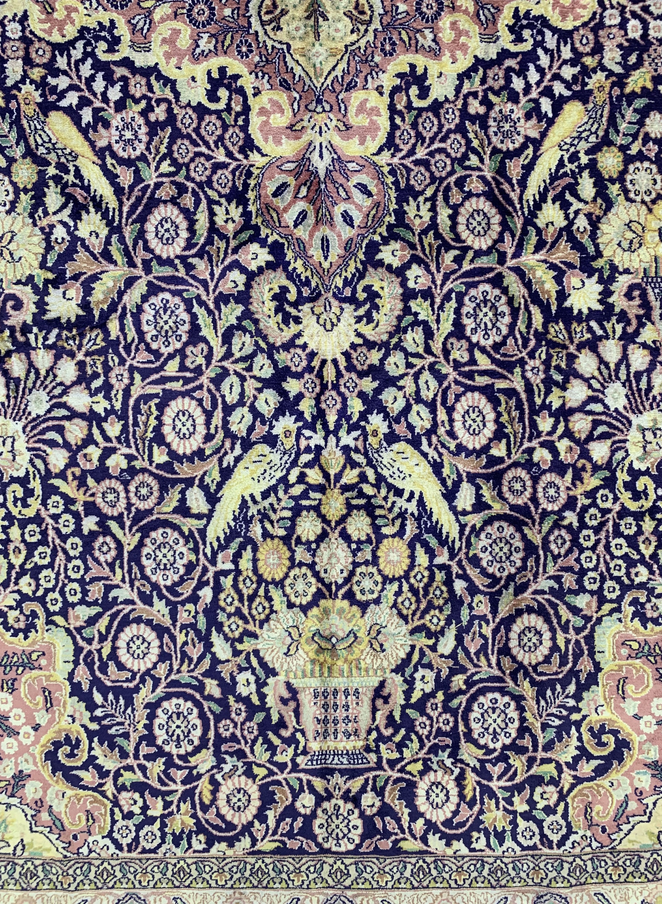 Detail c: Kaschmir, Indien, Ende 20.Jhd, merzerisierte Baumwolle, ca. 540 x 351 cm, EHZ: 2