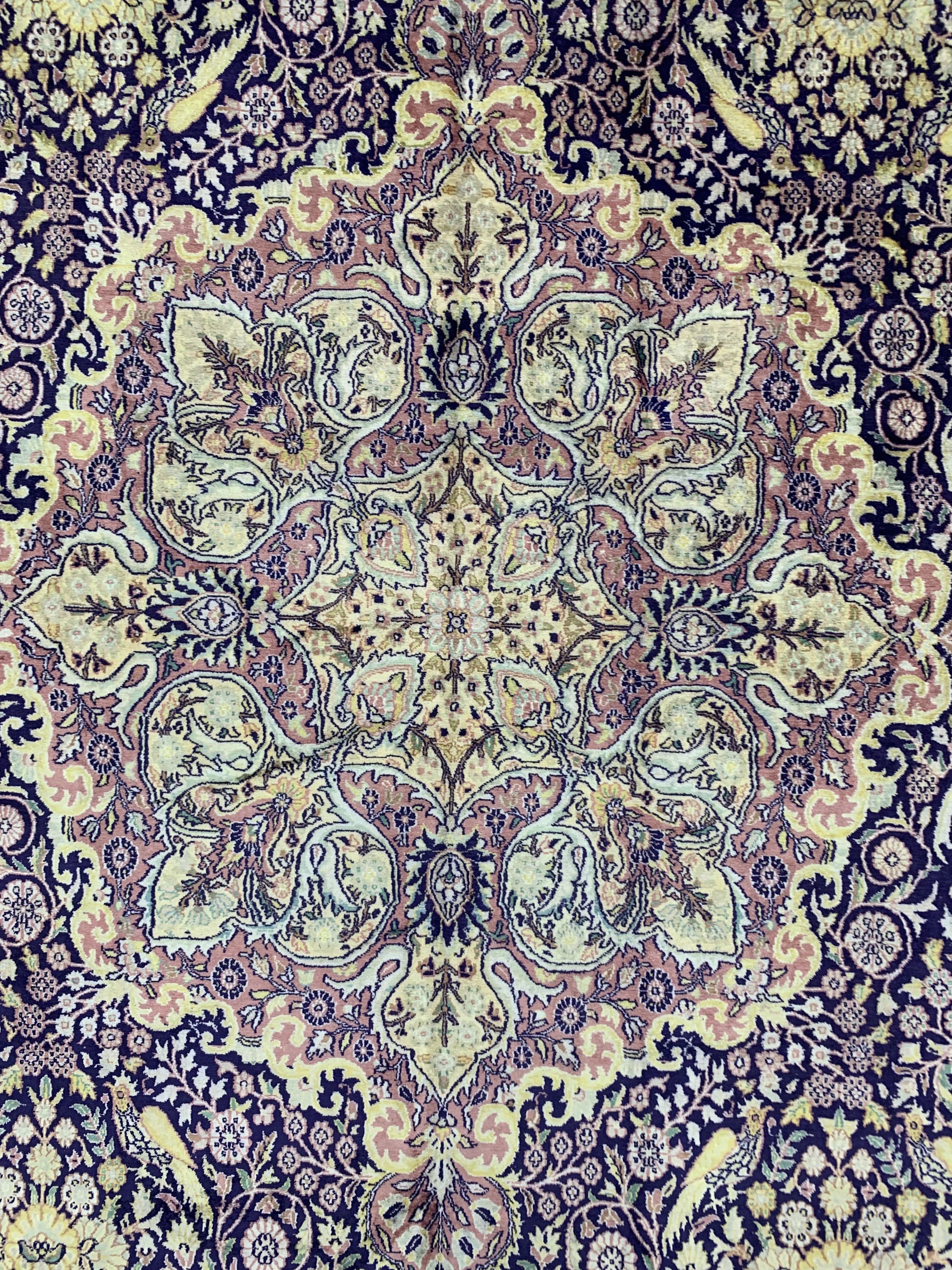 Detail d: Kaschmir, Indien, Ende 20.Jhd, merzerisierte Baumwolle, ca. 540 x 351 cm, EHZ: 2