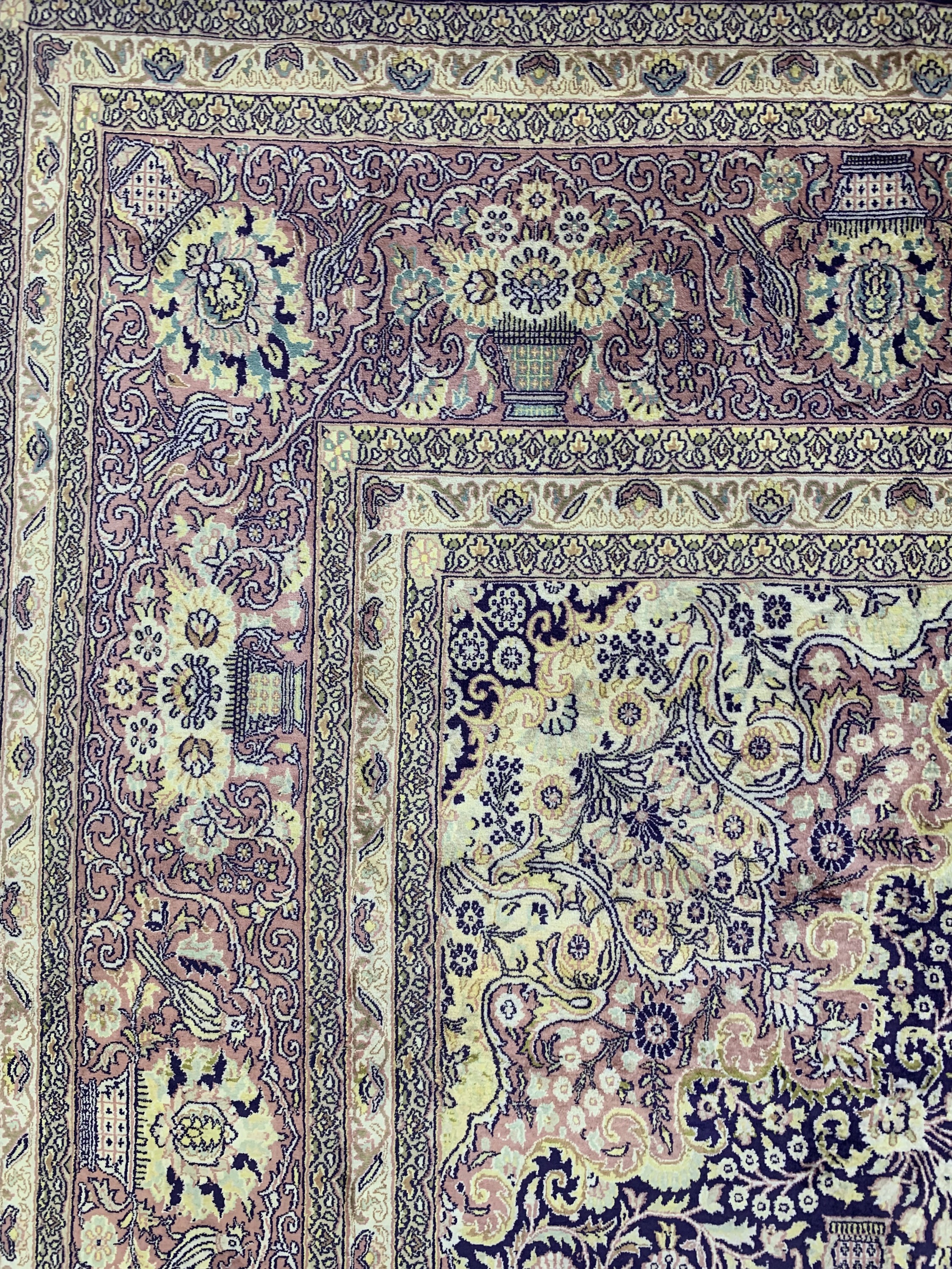 Detail f: Kaschmir, Indien, Ende 20.Jhd, merzerisierte Baumwolle, ca. 540 x 351 cm, EHZ: 2