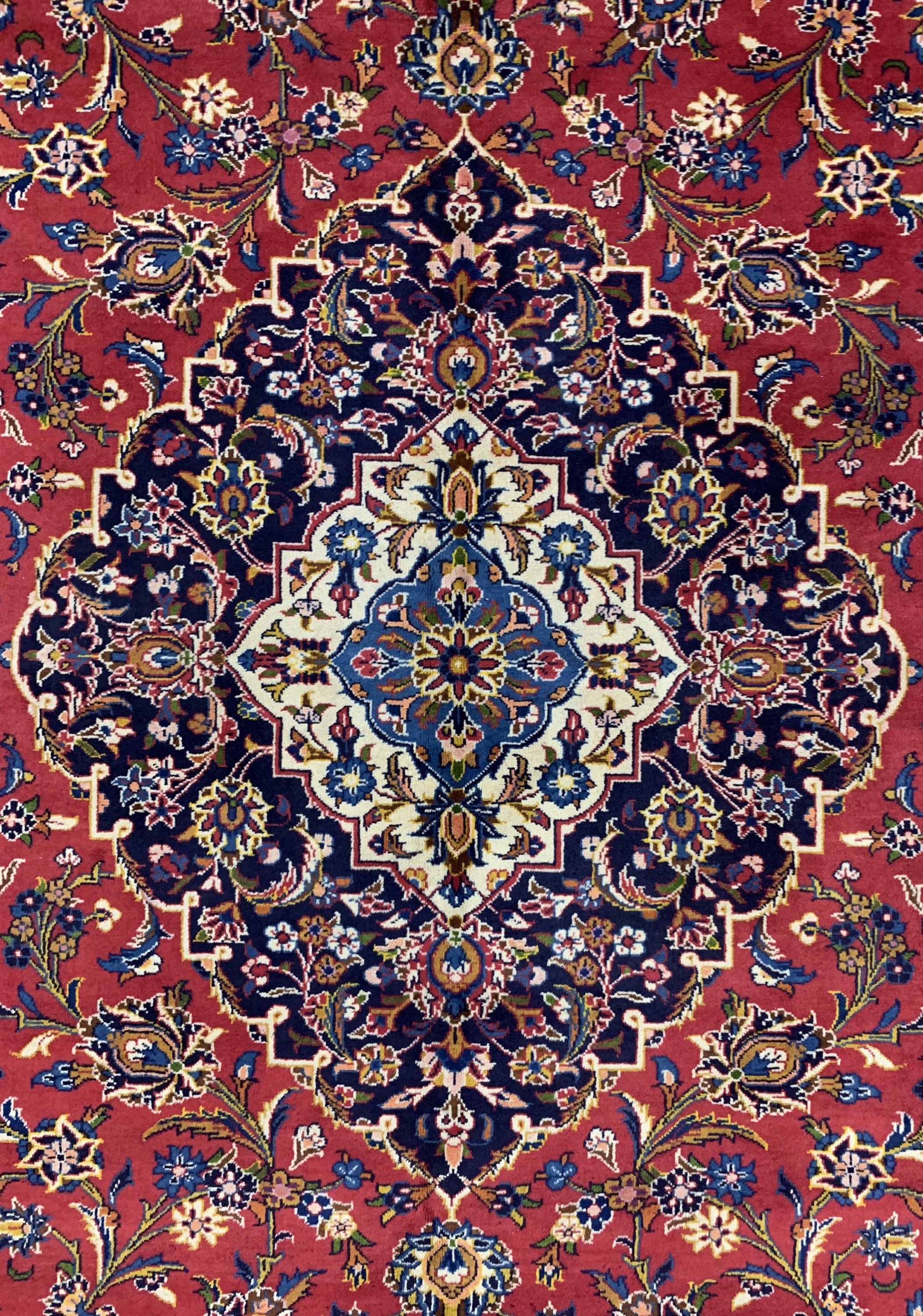 Detail c: Keschan, Persien, Ende 20.Jhd, Wolle auf Baumwolle, ca. 445 x 345 cm, EHZ: 2