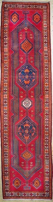 Image Meshgin old, Persia, mid-20th century, wool oncotton, approx. 415 x 108 cm, condition: 2. ...