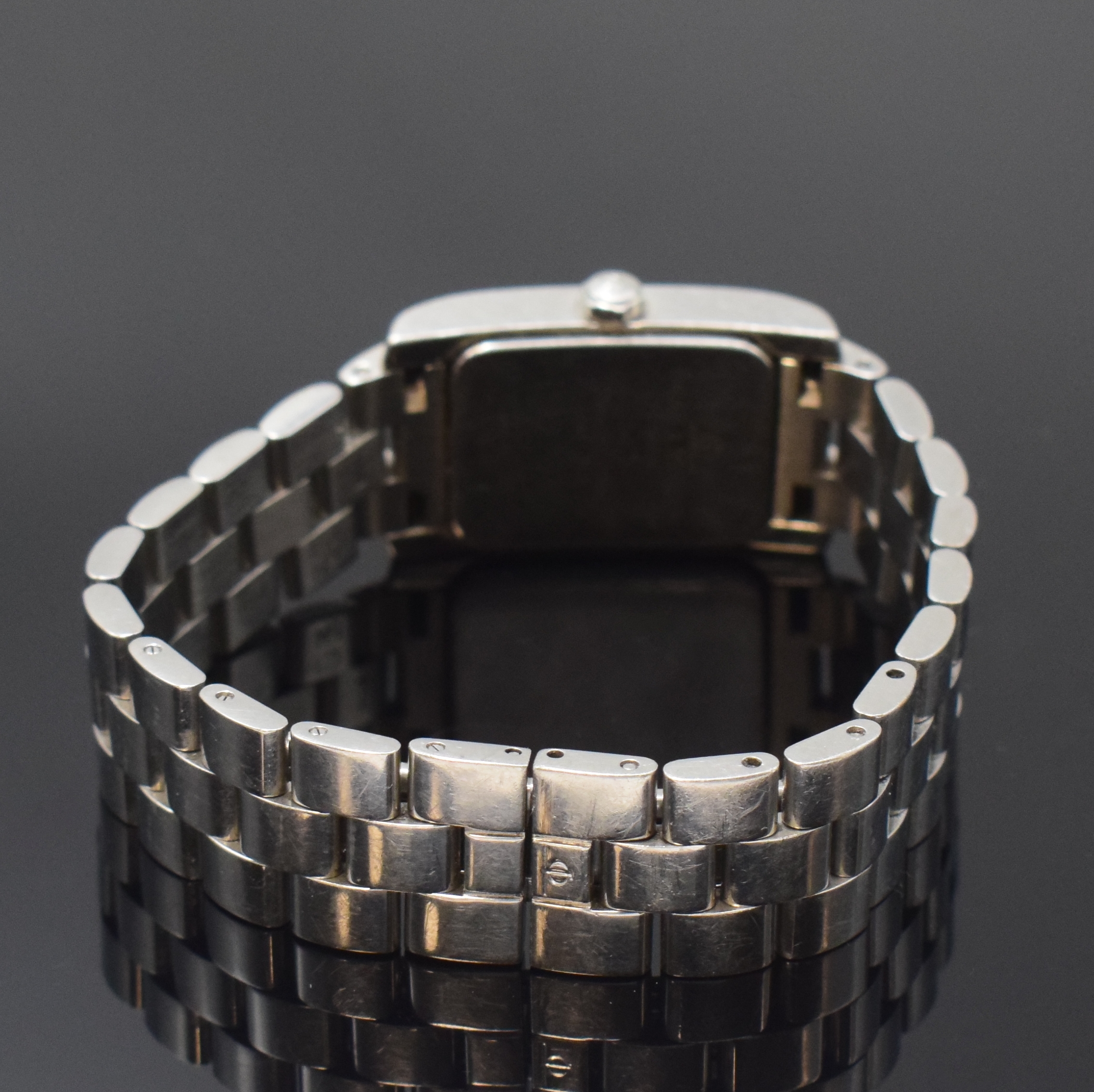 Detail b: BAUME & MERCIER Damenarmbanduhr Hampton Classic Referenz MV045139, Schweiz um 2000, quarz, Edelstahlgeh. inkl. Gliederband m. dopp. Faltschließe, ...