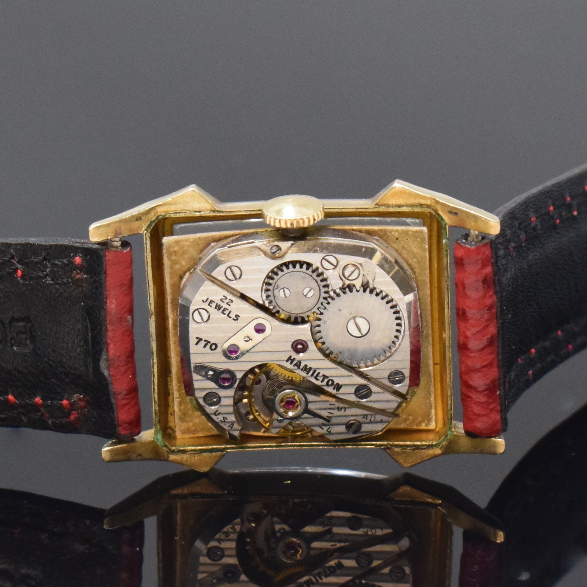 Detail g: HAMILTON, ELGIN und BULOVA 3 Damenarmbanduhren, alle Handaufzug, Schweiz / USA um 1950/60, 1.) Hamilton 10k Gold Filled, silb. Zifferbl. m. aufgel. ...