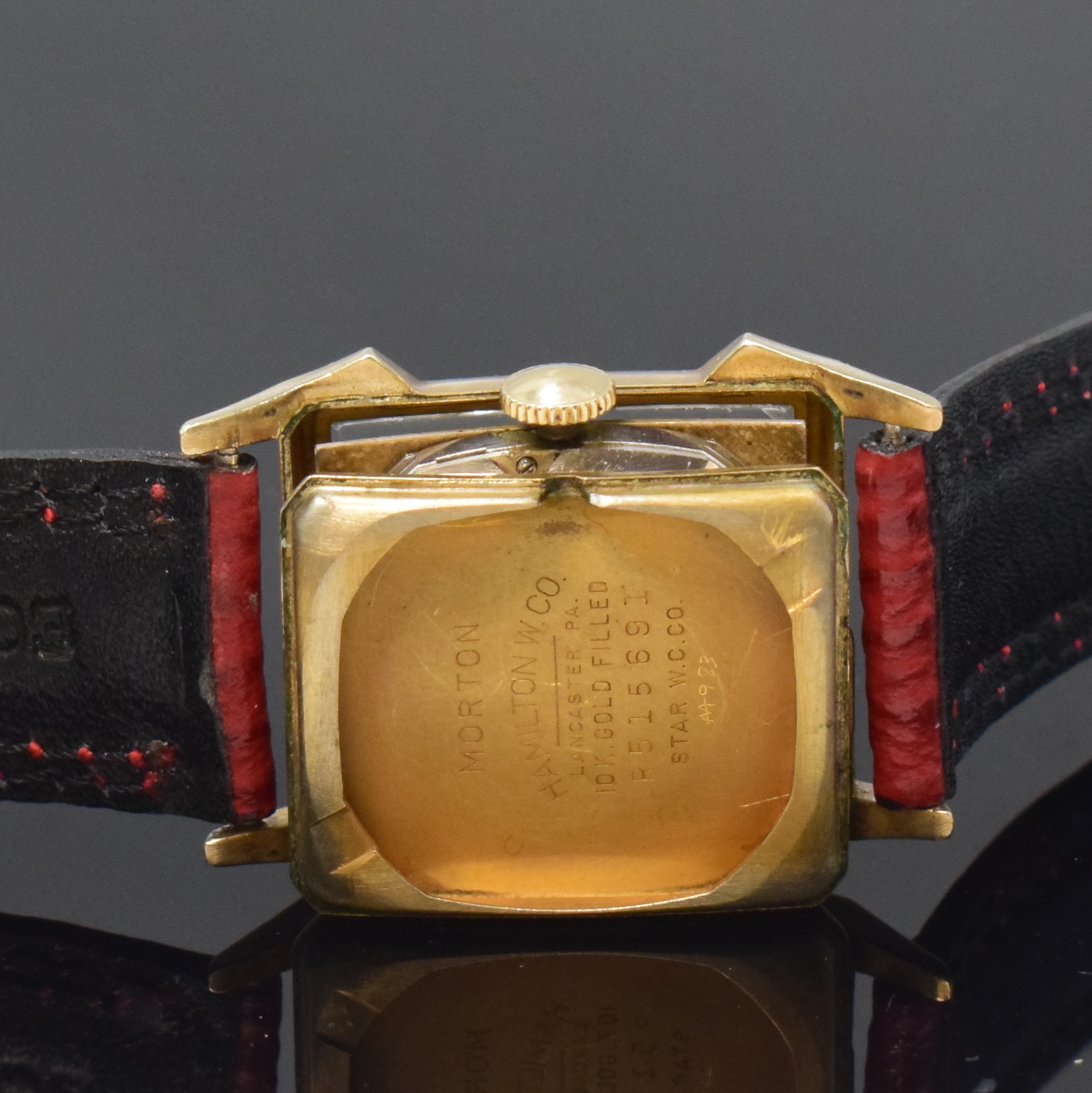 Detail h: HAMILTON, ELGIN und BULOVA 3 Damenarmbanduhren, alle Handaufzug, Schweiz / USA um 1950/60, 1.) Hamilton 10k Gold Filled, silb. Zifferbl. m. aufgel. ...