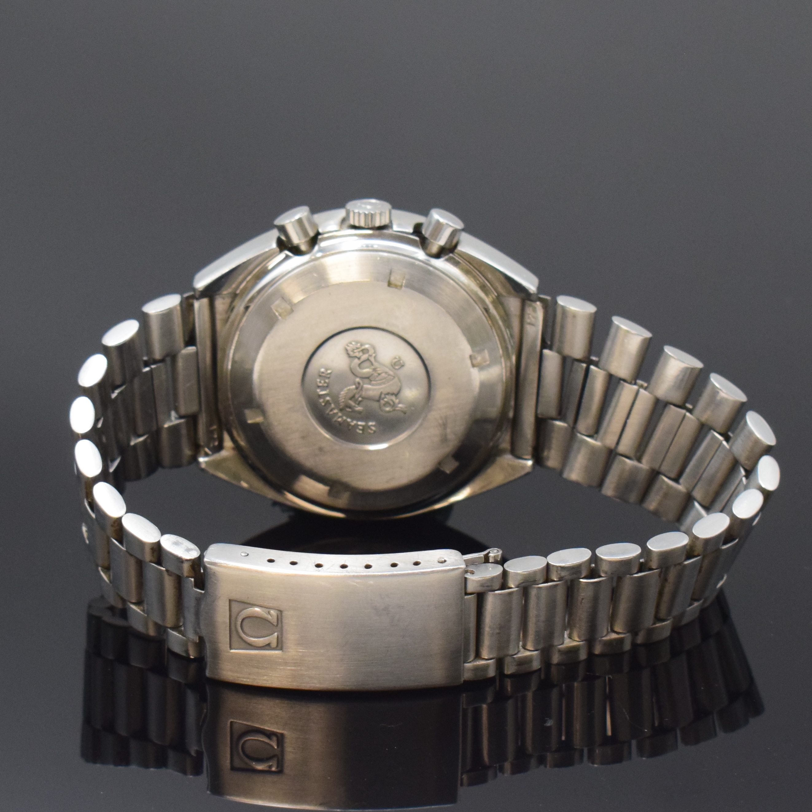 Detail b: OMEGA Speedmaster Automatic Armbandchronograph sogenannte Mark 4,5 Referenz 176.0012, Schweiz um 1985, verschr. Geh. inkl. orig. Gliederband m. ...
