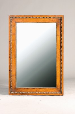 Image Large mirror, German, around 1880, root veneer, applied borders, faceted mirror glass, ...