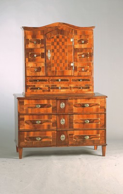 Image Attachment furniture, Louis-Seize, probably area Lake Constance, around 1800, walnut sawn ...