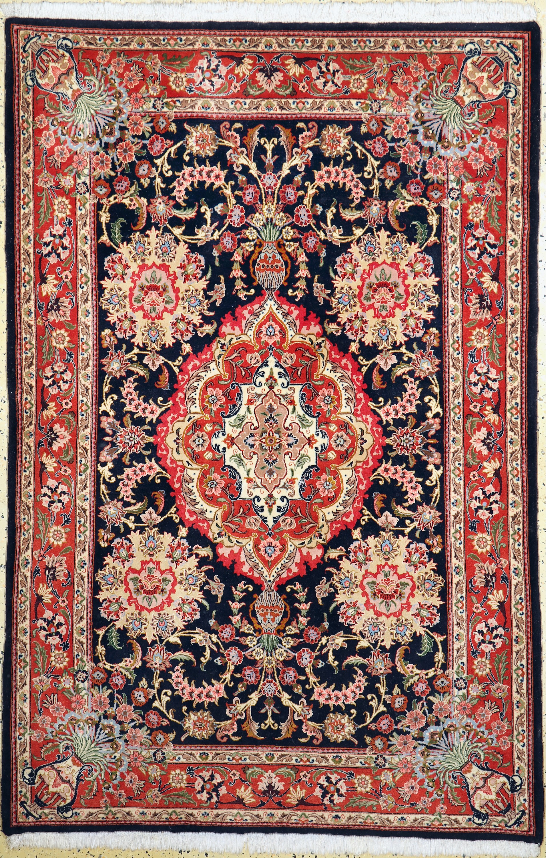 Sarogh, Persien, ca. 60 Jahre, Korkwolle, ca. 213 x 140 cm, EHZ: 1-2