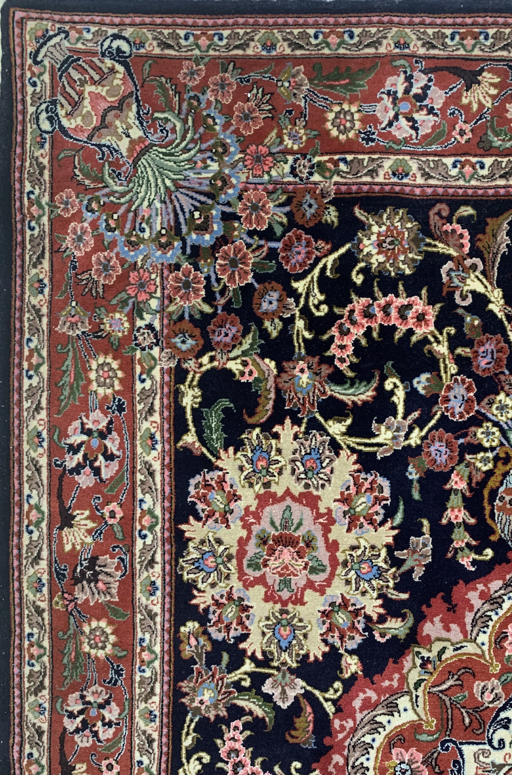 Detail e: Sarogh, Persien, ca. 60 Jahre, Korkwolle, ca. 213 x 140 cm, EHZ: 1-2