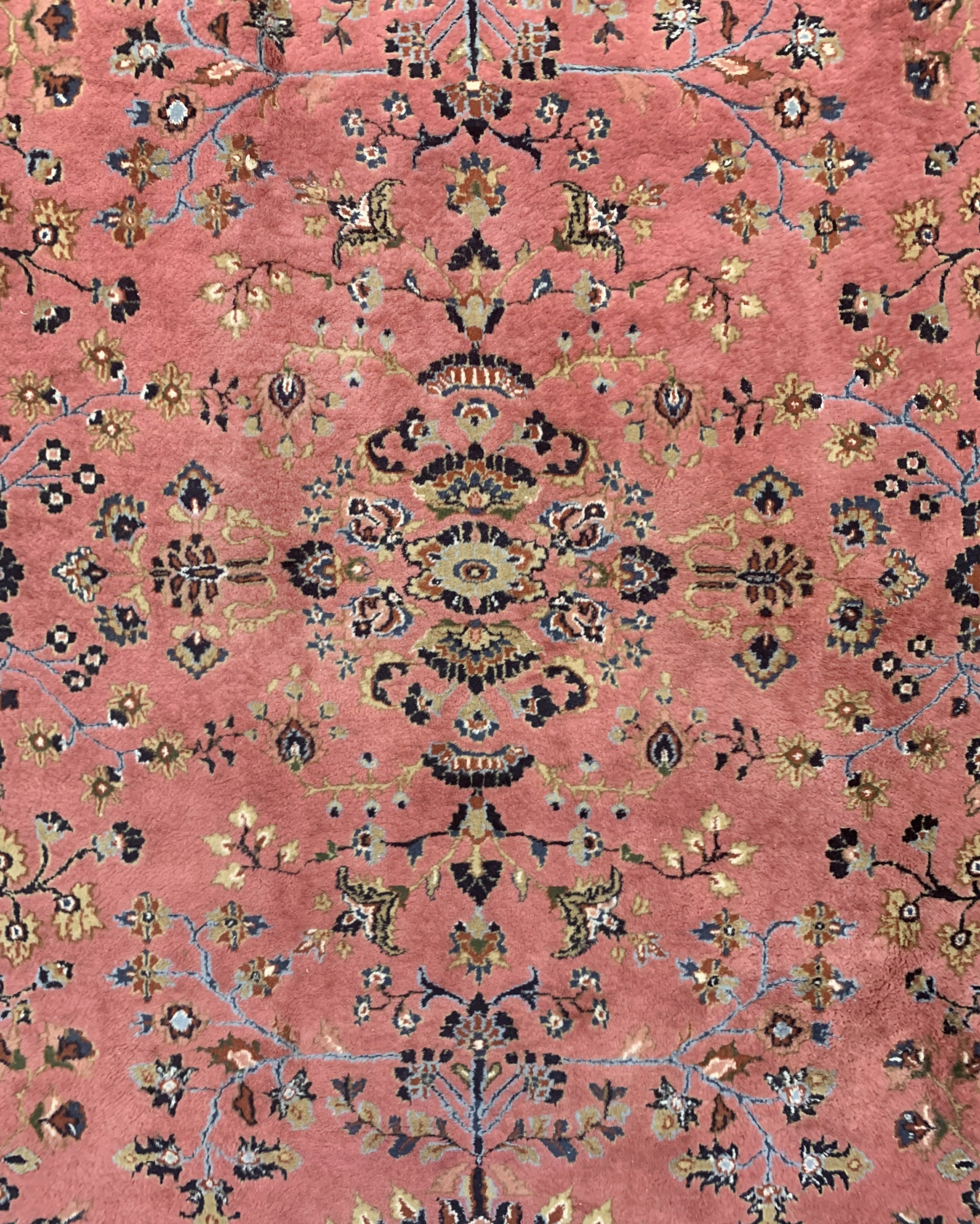 Detail c: Sarogh, Indien, ca. 60 Jahre, Wolle auf Baumwolle, ca. 341 x 254 cm, EHZ: 2