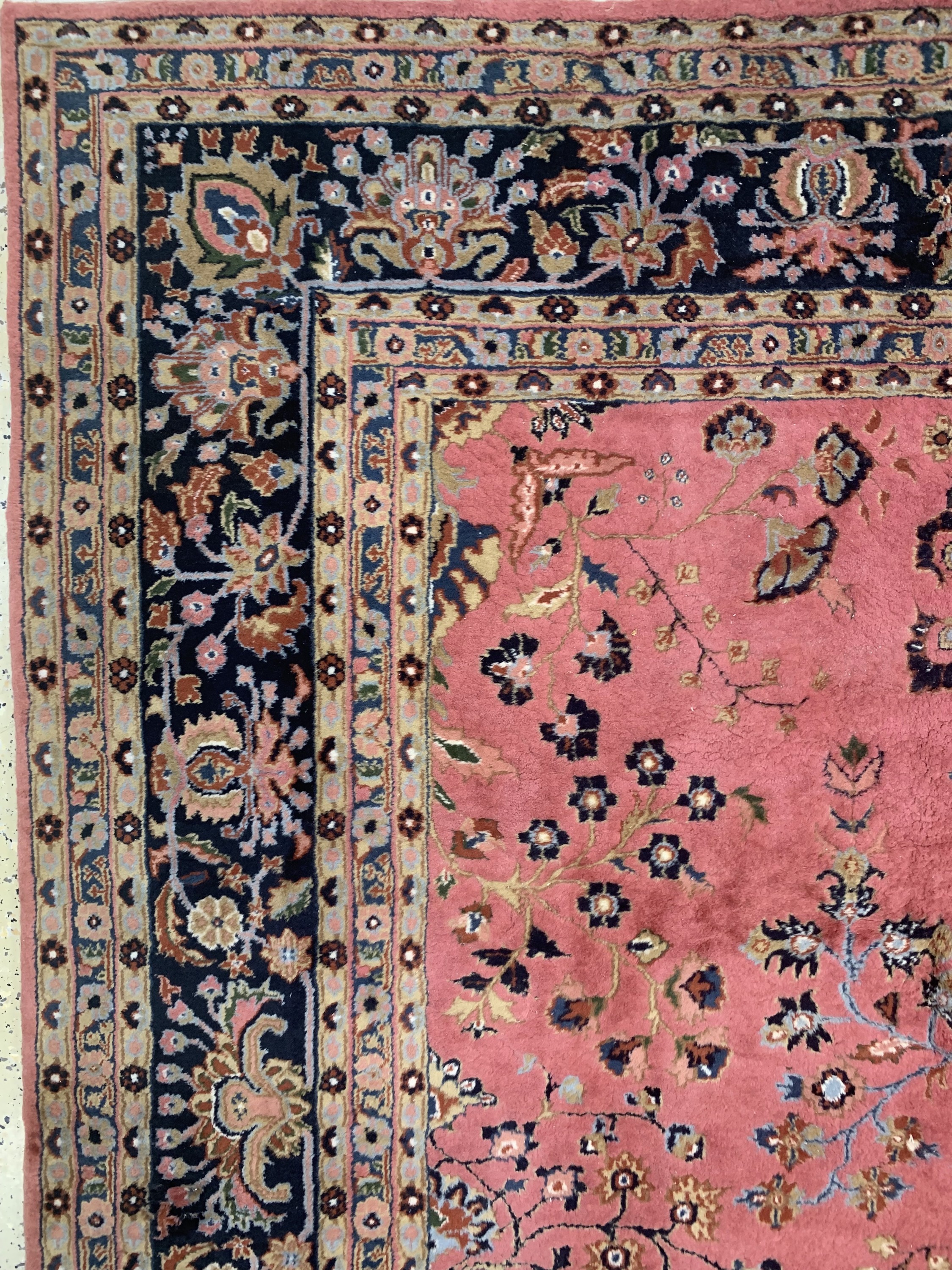 Detail d: Sarogh, Indien, ca. 60 Jahre, Wolle auf Baumwolle, ca. 341 x 254 cm, EHZ: 2