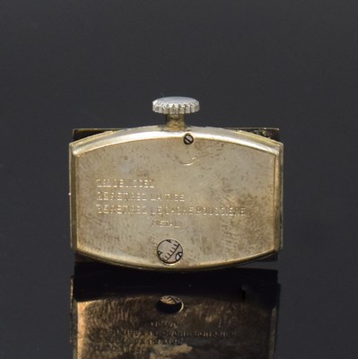 26790459e - OMEGA rectangular wristwatch calibre T17, Switzerland around 1940, manual winding, steel case, snap on case back, original duoton-dial due to age spotty/faulty, hands corroded, constant second has to be replaced, lever movement in protection container, 15 jewels, screw-balance, blued Breguet balance-spring, measures approx. 36 x 20 mm, condition case 3, condition movement 2-3