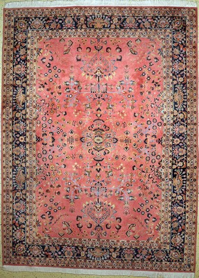 Image Saruk, India, approx. 60 years, wool on cotton, approx. 341 x 254 cm, condition: 2. Rugs, ...