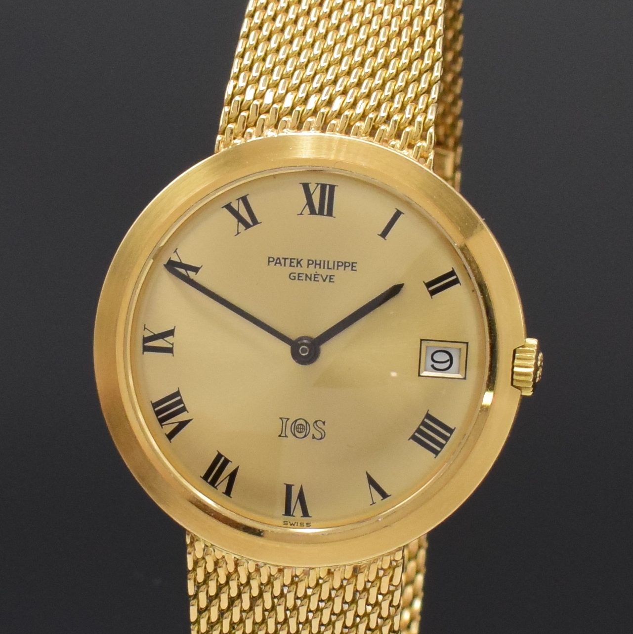 Detail a: PATEK PHILIPPE hochfeine und seltene Herrenarmbanduhr IOS Million Dollar Associate Referenz 3565 1, Schweiz um 1970, Automatik, GG 750/000 inkl. ...