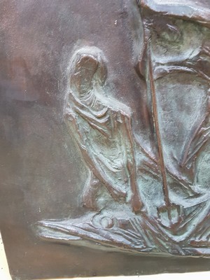 26790862d - Bronzerelief von Richard Menges, 1910-1998 Kaiserslautern