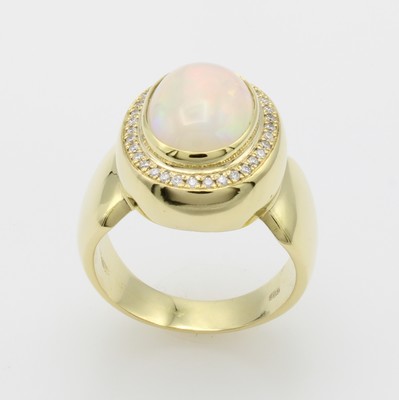Image 26791007 - Ring mit Opal und Brillanten