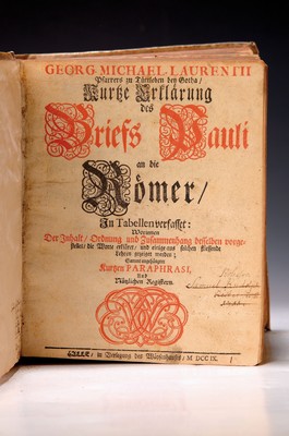 Image Georg Michael Laurentius (1670-1724): Short explication of the pauls letter to the ...