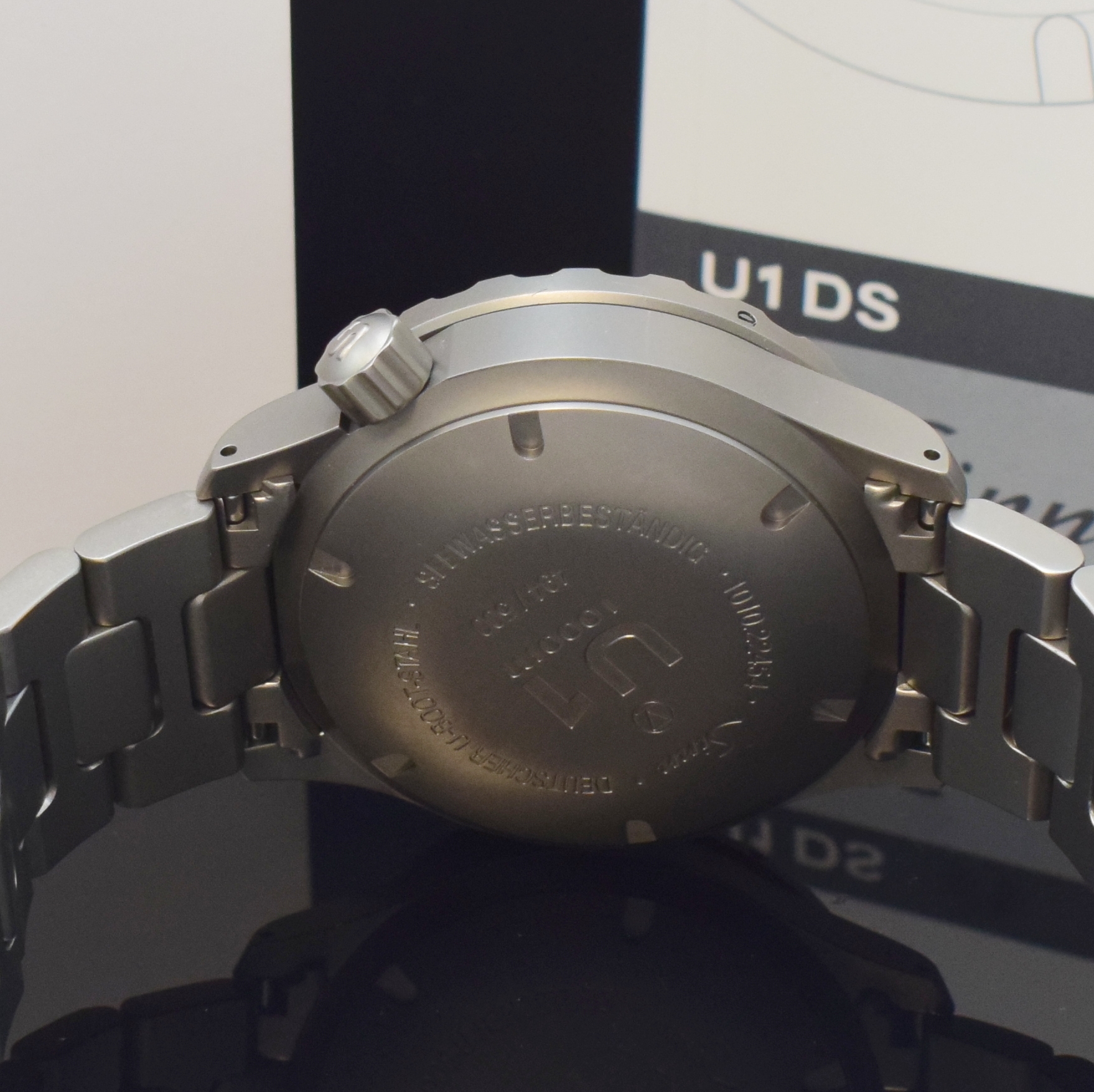 Detail d: SINN U1 auf 500 Stück limitierte Herrenarmbanduhr, Deutschland verk. lt. beil. Pap. 11/2021, Automatik, matt. U-Boot- Stahlgeh. inkl. orig. ...