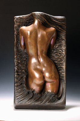 Image Heinrich Faltermeier, 1909 Munich-1999 Piesenkam, The Wave, bronze casting from the ...