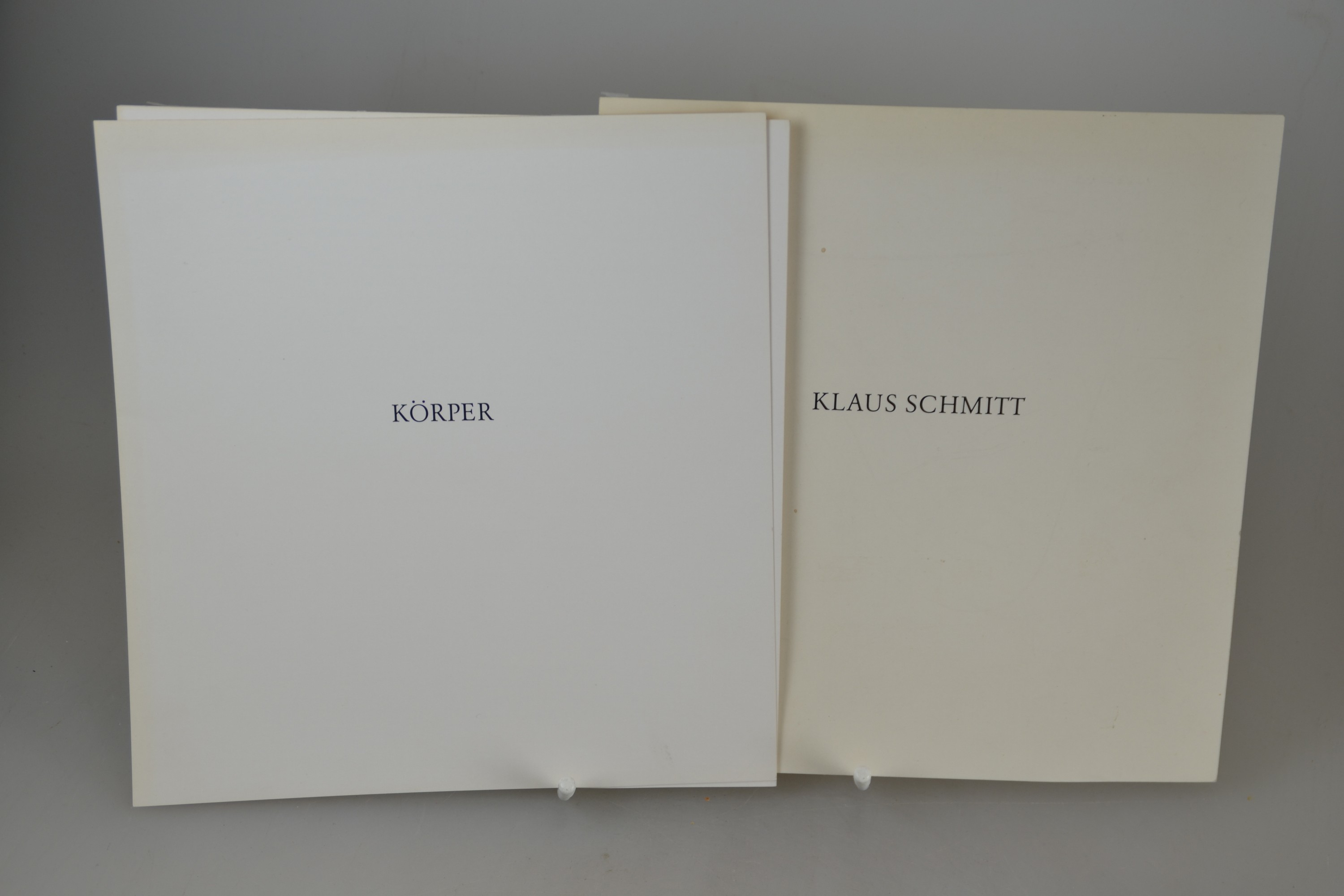 Detail a: Klaus Schmitt, geb. 1955, 10 Siebdrucke aus der Mappe Körper, Auflage 150 Exp., diese num. 53, handsigniert auf einem separatem Blatt, Deckblätter ...