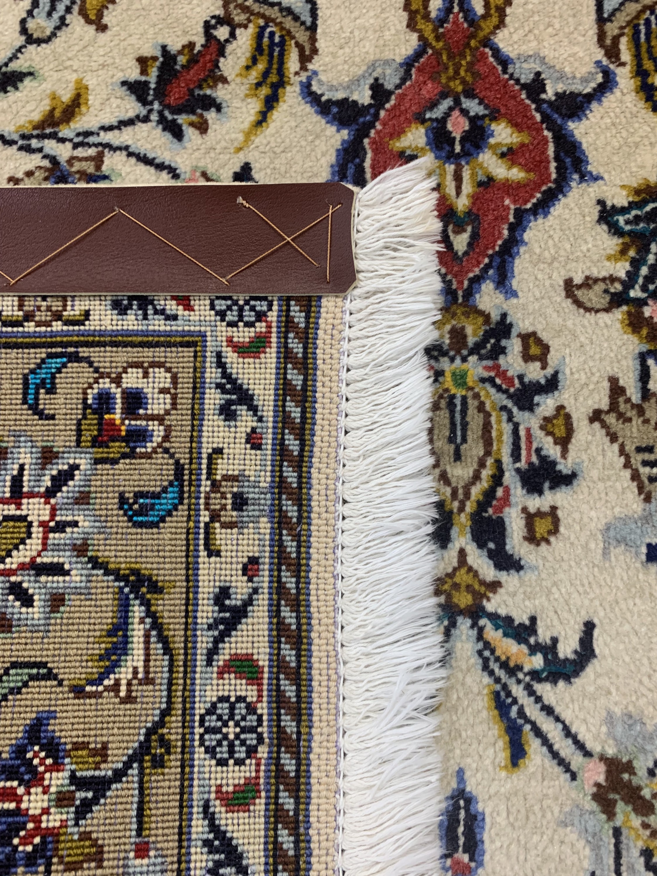 Detail f: Keschan"Shadsar"Kork fein, Persien, signiert, Ende 20.Jhd, Korkwolle mit Seide, ca. 175 x 120 cm, EHZ: 1-2